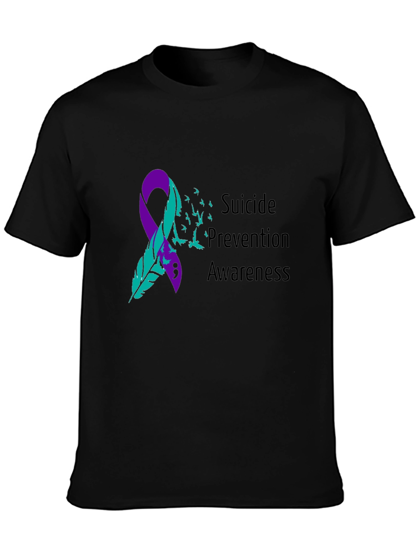 Suicide Prevention Awareness Ribbon T-Shirt