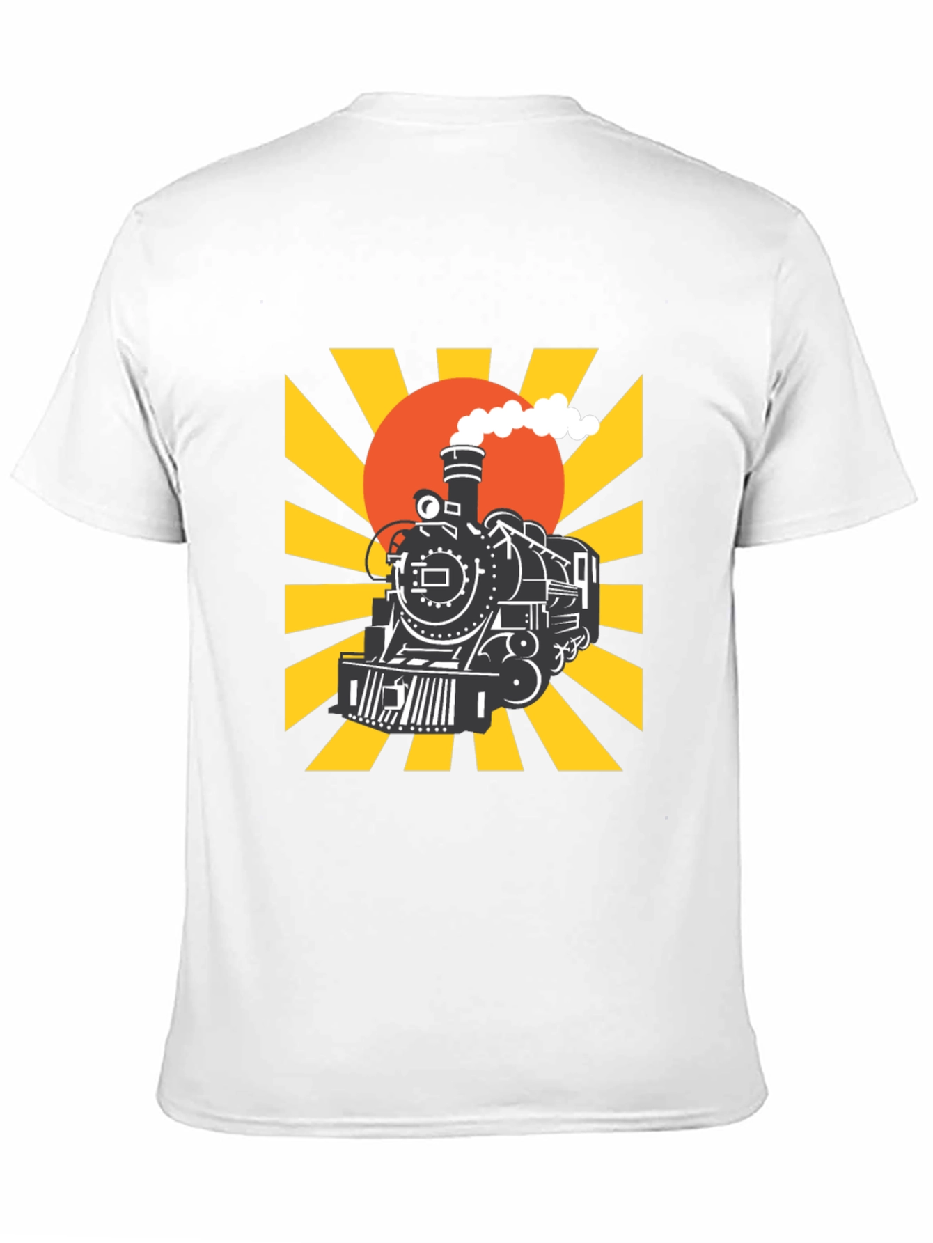 Train Graphic Tee - Retro Style
