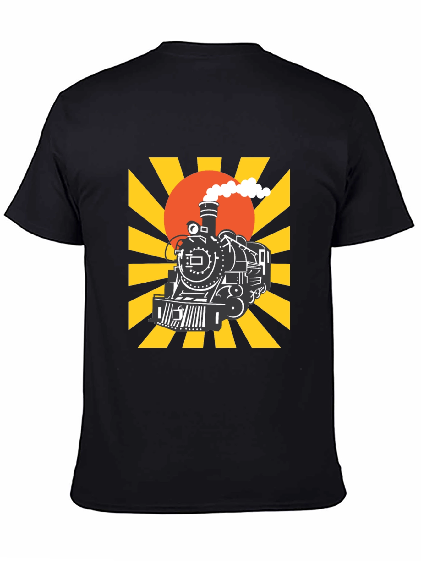 Train Graphic Tee - Retro Style