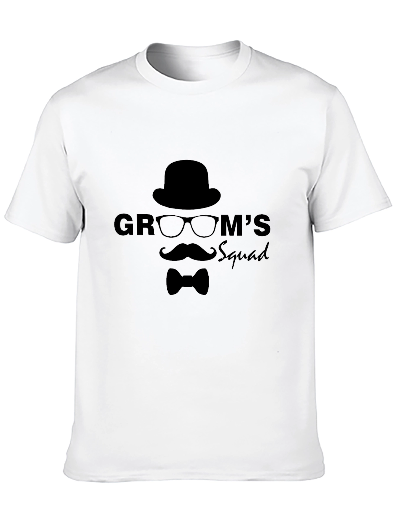 Grooms Squad Graphic Black T-Shirt