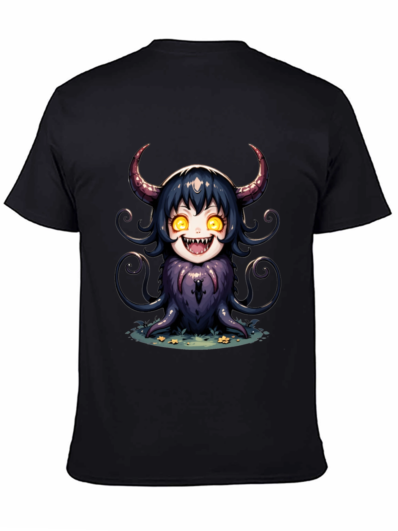 Anime Devil Girl Graphic Tee - Unique Design