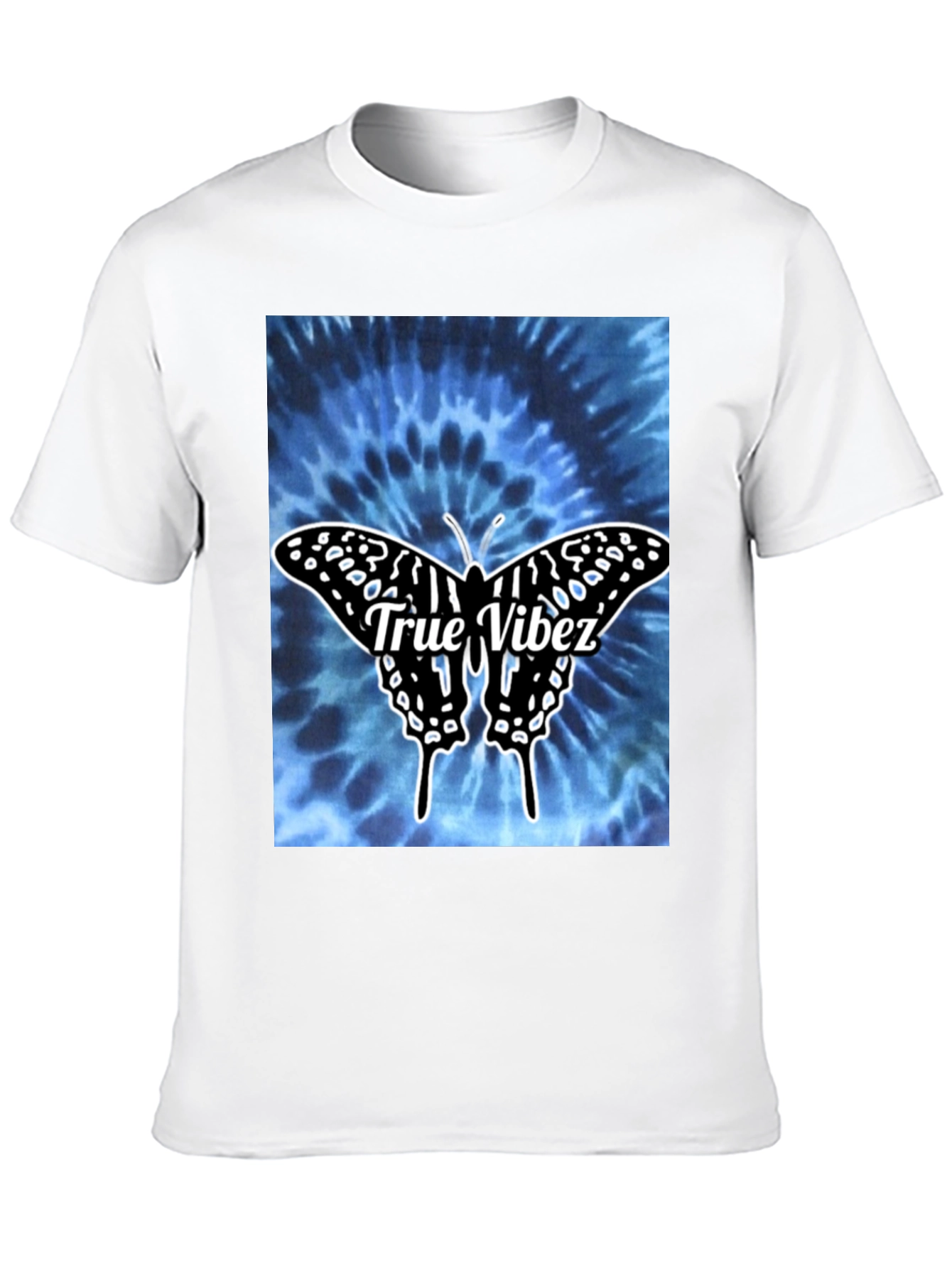 True Vibez Butterfly Tie-Dye Graphic Tee