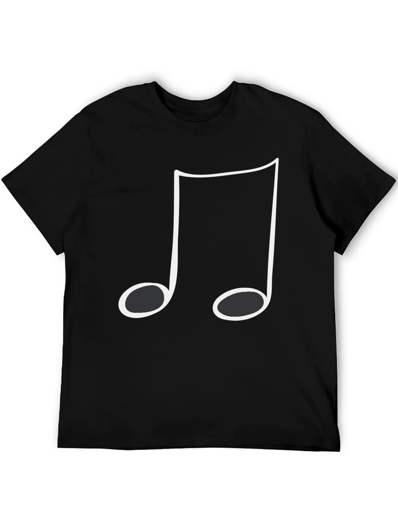 Music Note Graphic T-Shirt - Casual Style