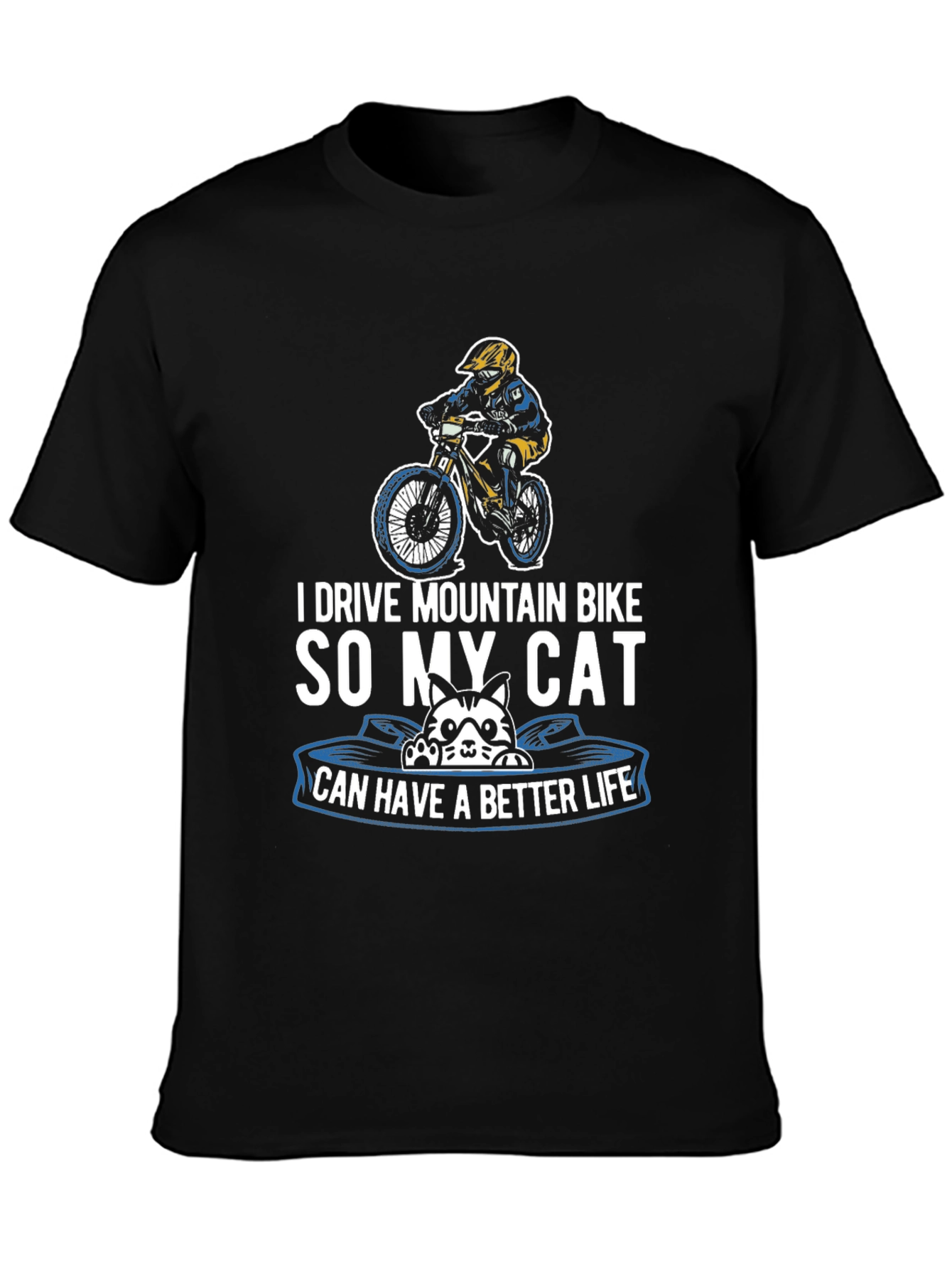 Mountain Bike Cat Lover T-Shirt