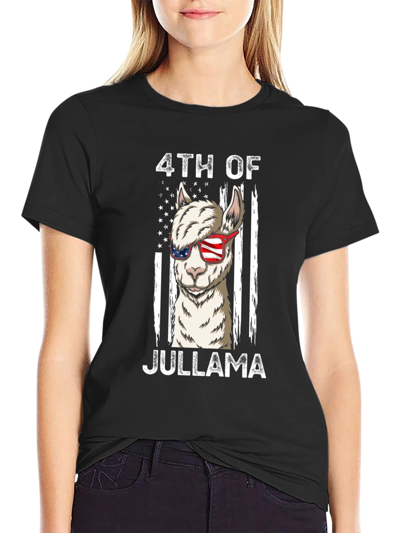 4th of JulLlama Patriotic T-Shirt