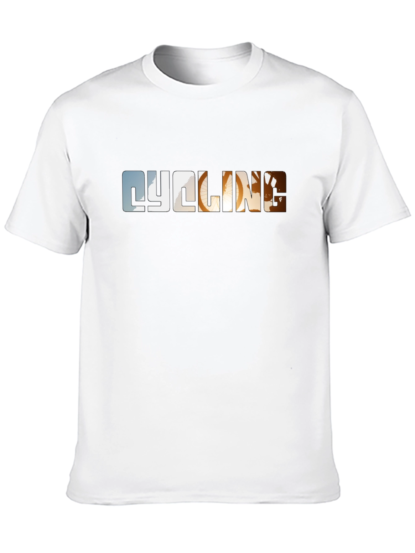 Cycling Graphic Print Black T-Shirt