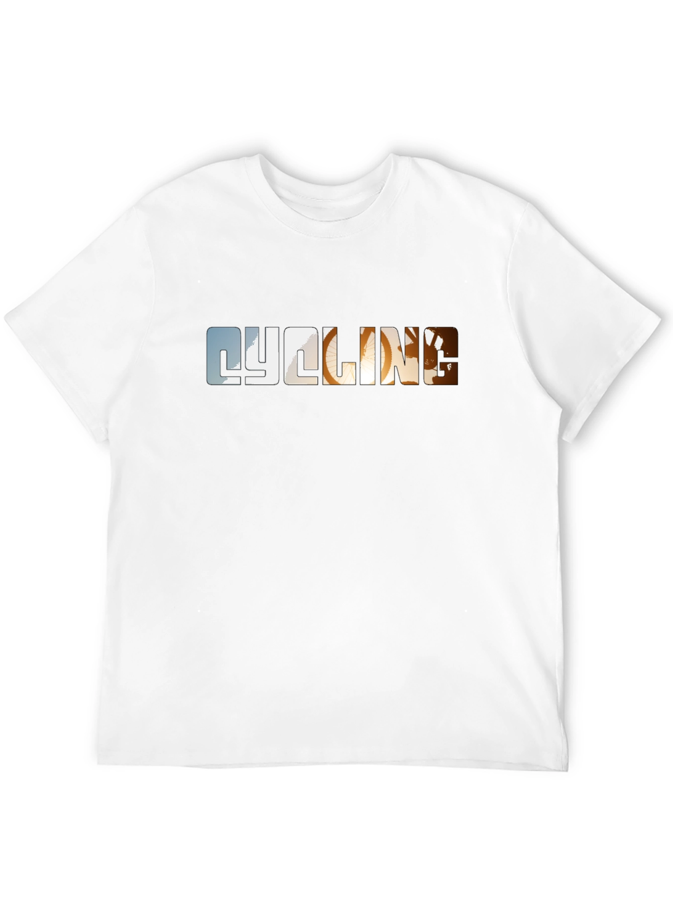 Cycling Graphic Print Black T-Shirt