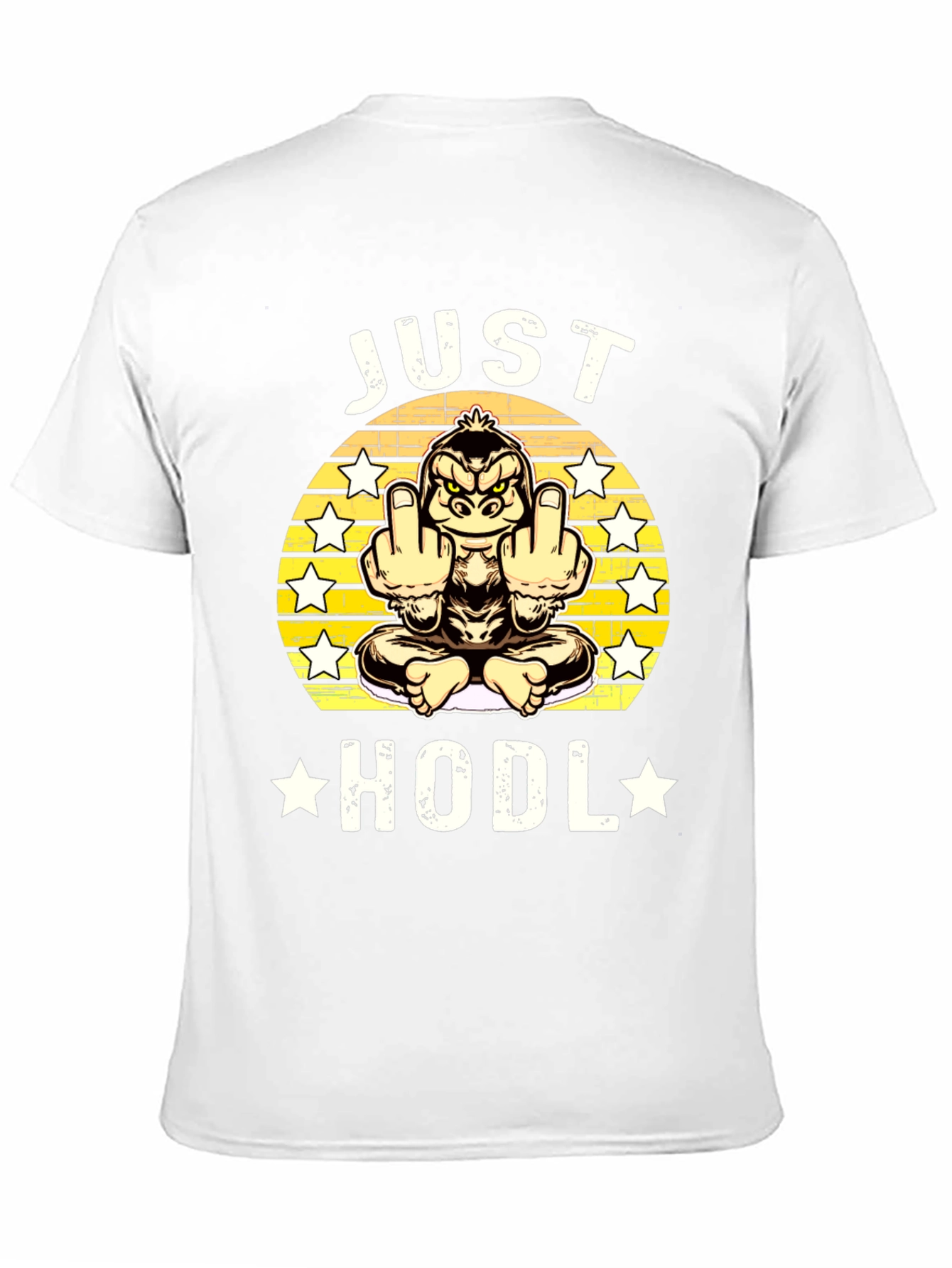 Just Hodl Black Graphic T-Shirt