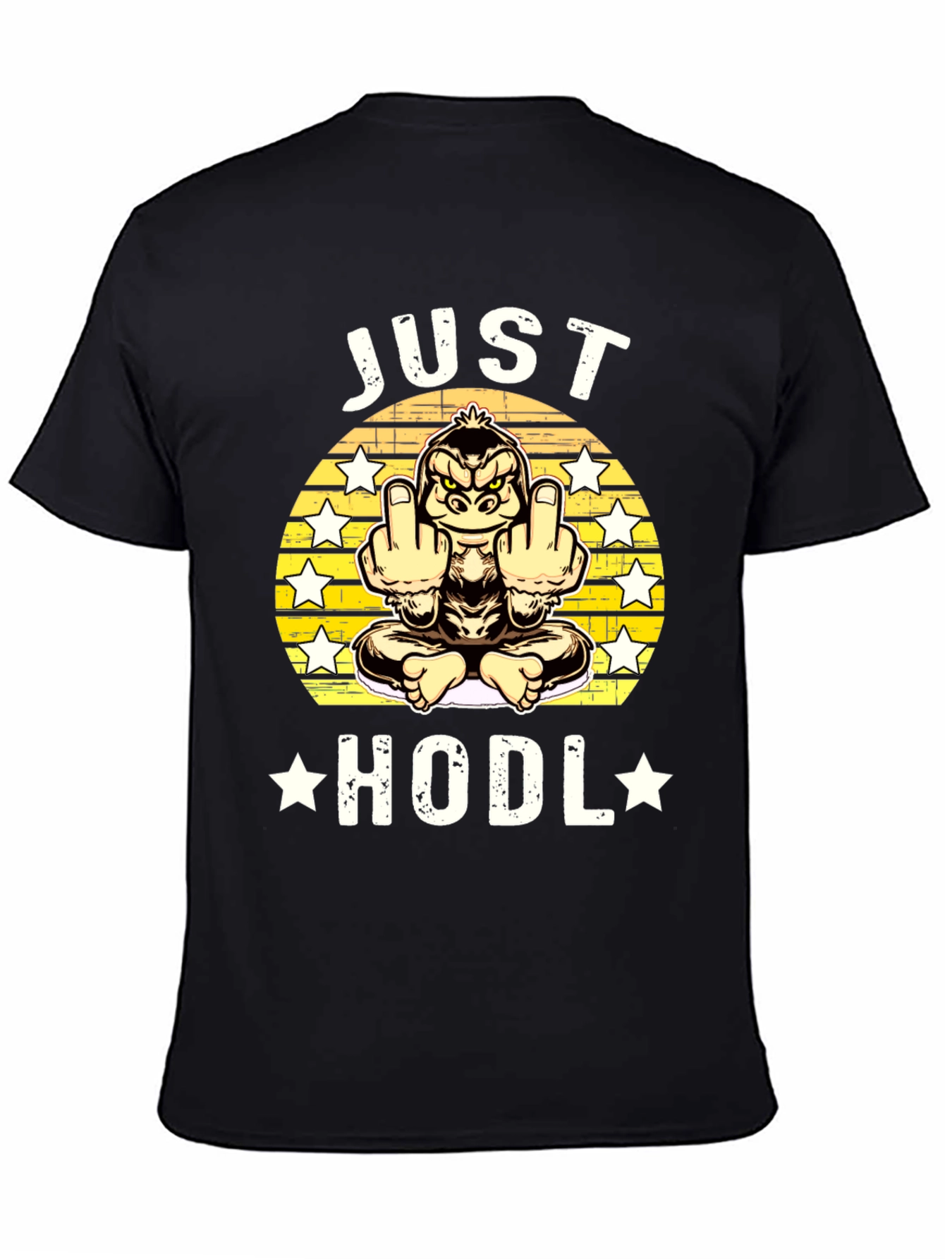 Just Hodl Black Graphic T-Shirt