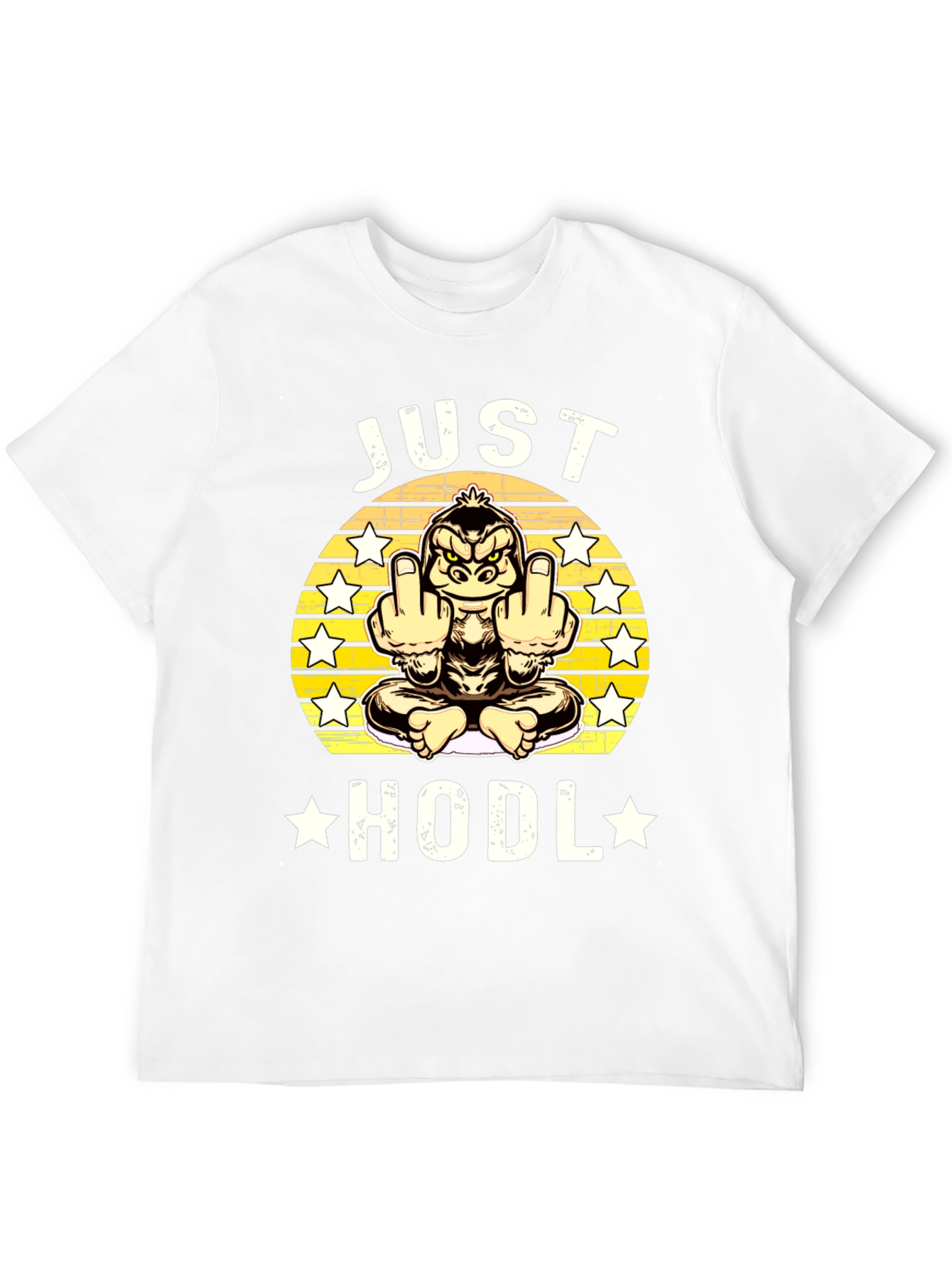 Just Hodl Black Graphic T-Shirt