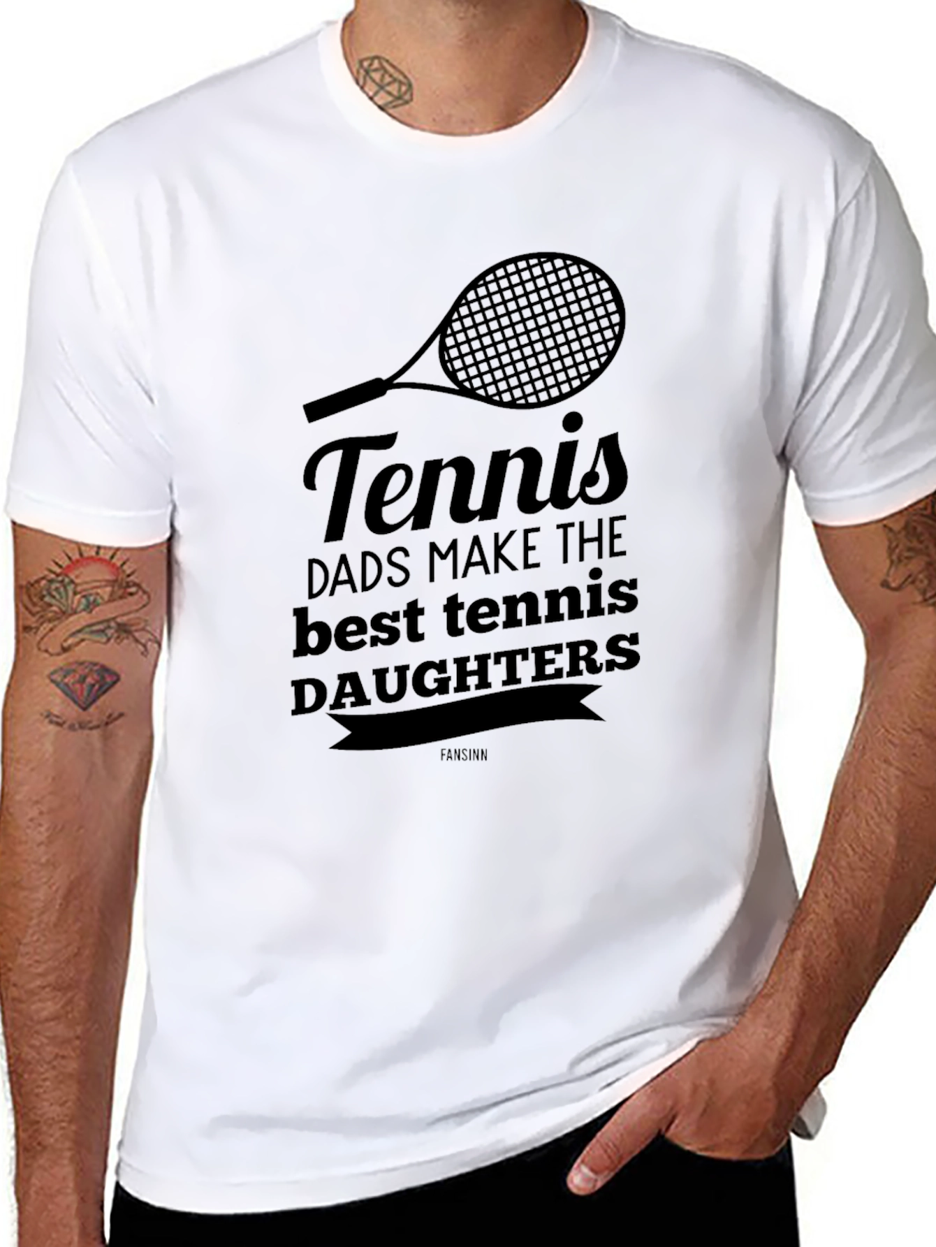Tennis Dad T-Shirt - Best Tennis Daughters
