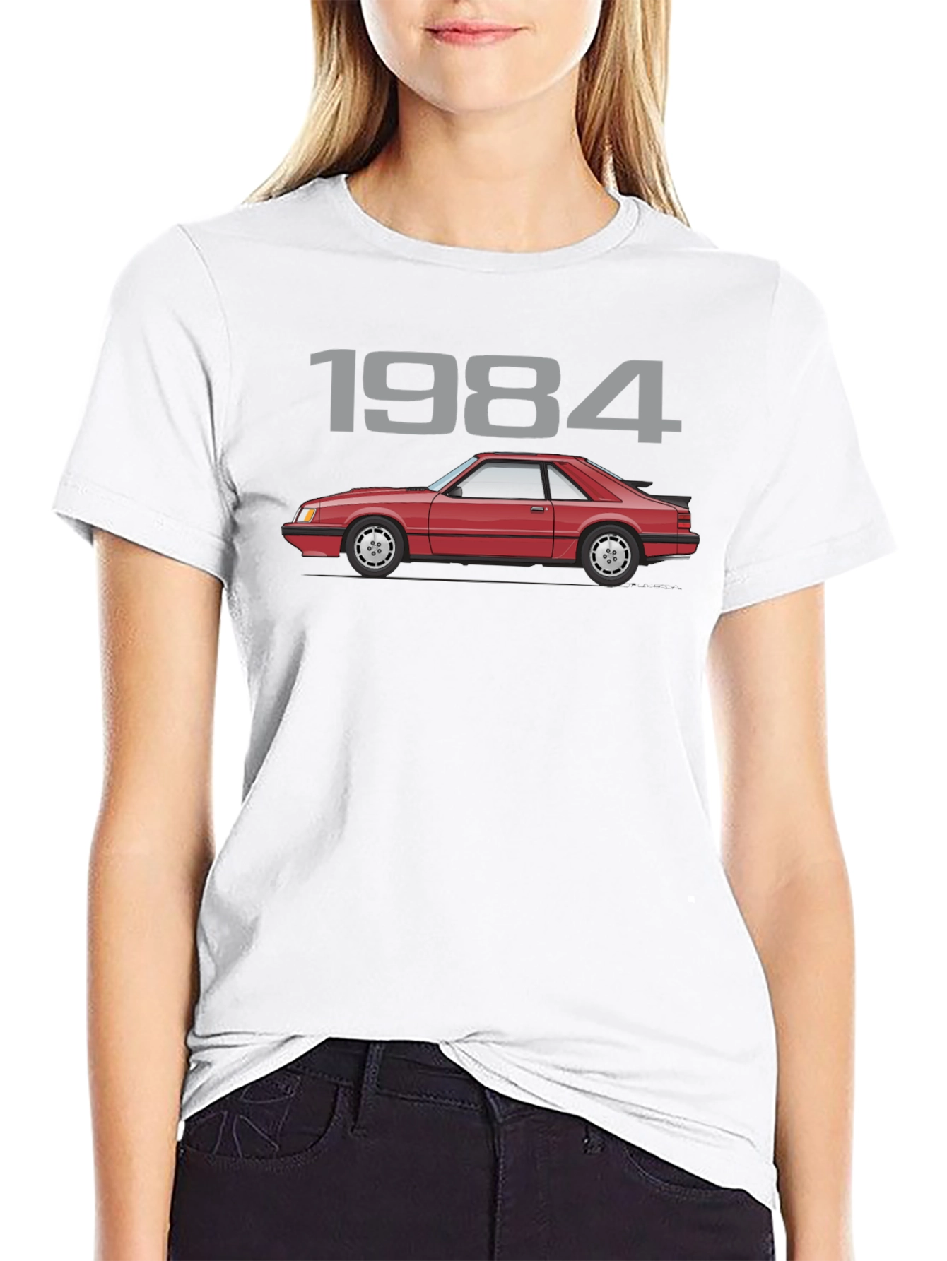 1984 Red Car Graphic Tee