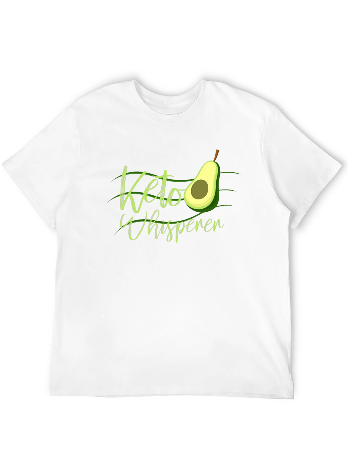 Keto Whisperer Avocado Graphic T-Shirt