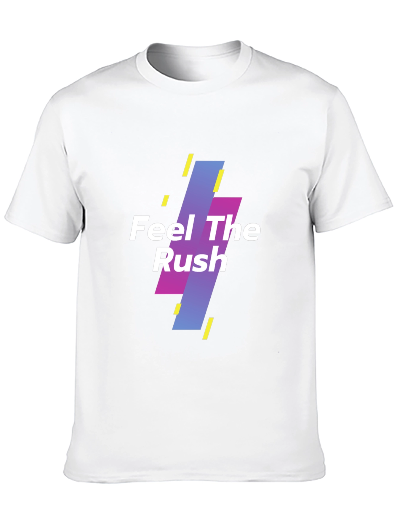 Feel The Rush Graphic Print Black T-Shirt