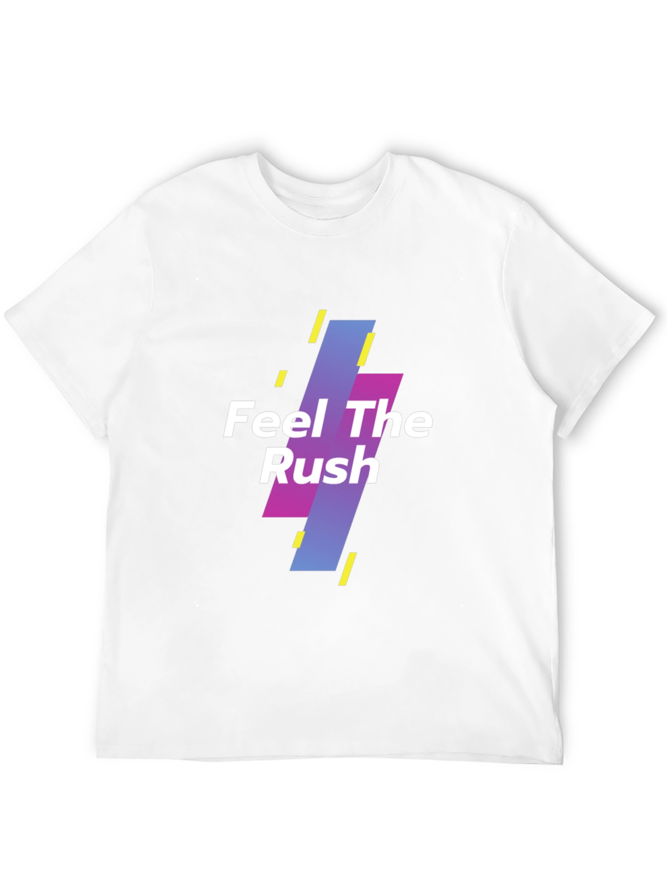 Feel The Rush Graphic Print Black T-Shirt