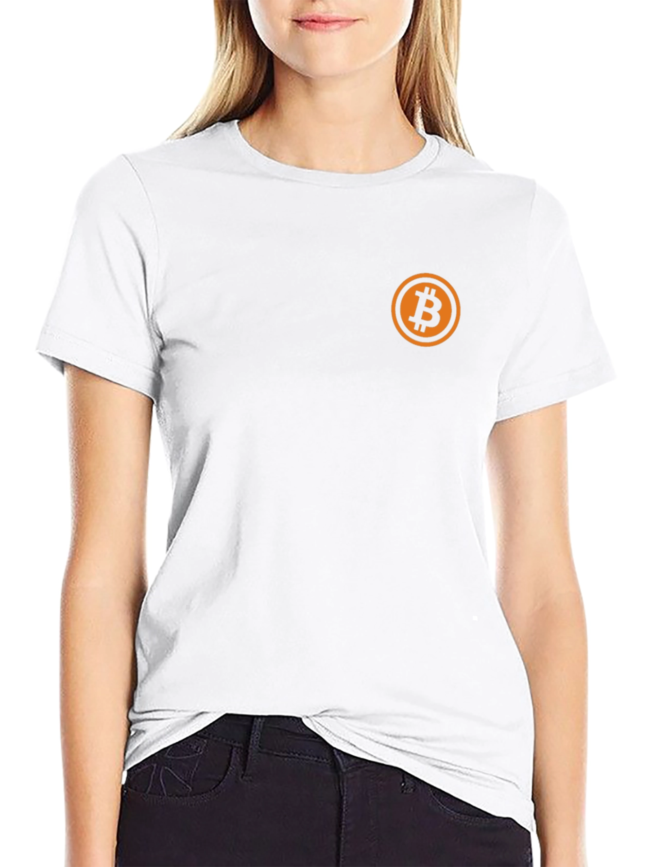 Bitcoin Logo Black T-Shirt - Crypto Fashion