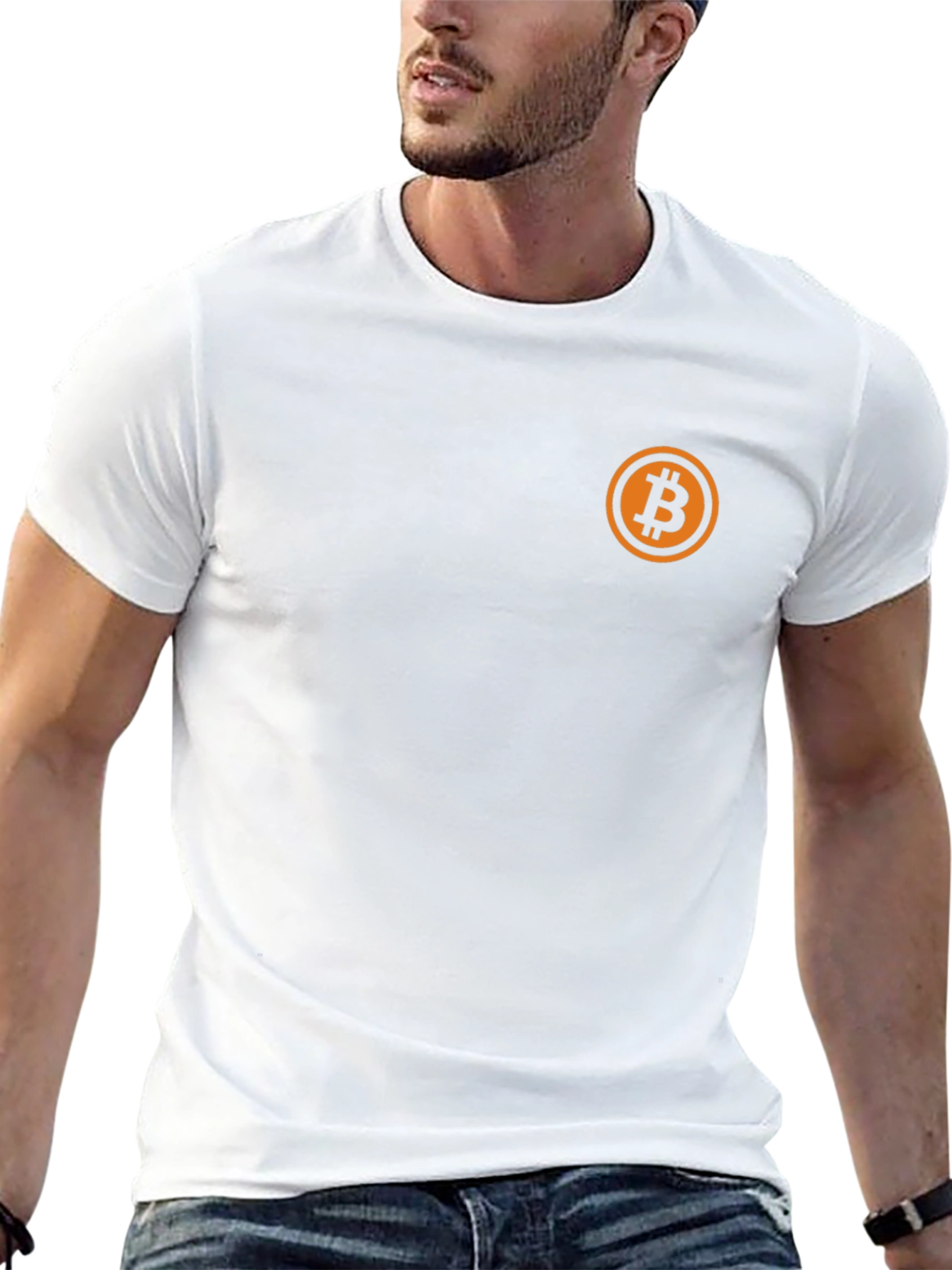 Bitcoin Logo Black T-Shirt - Crypto Fashion