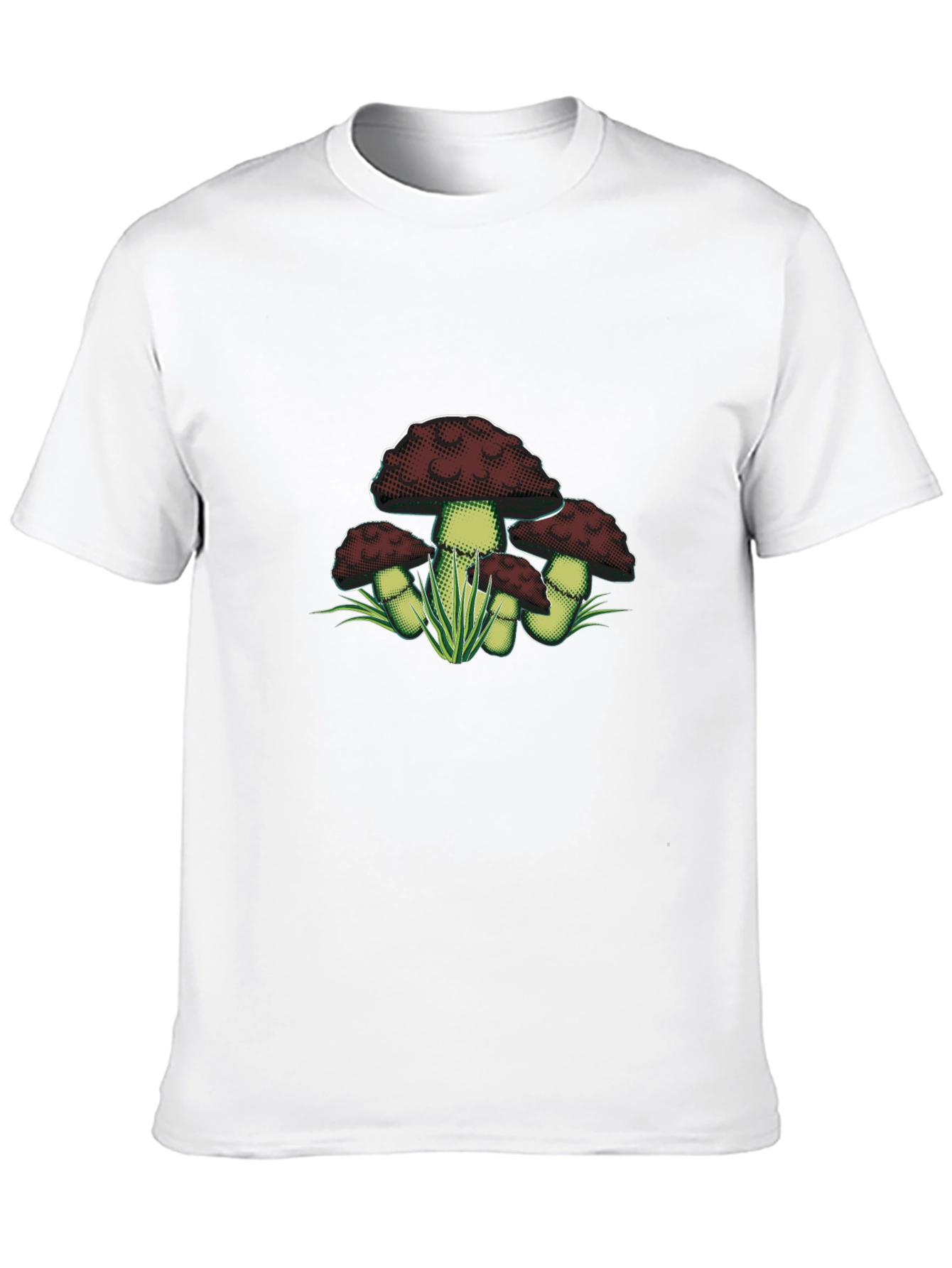 Mushroom Graphic Tee - Dark Academia Style
