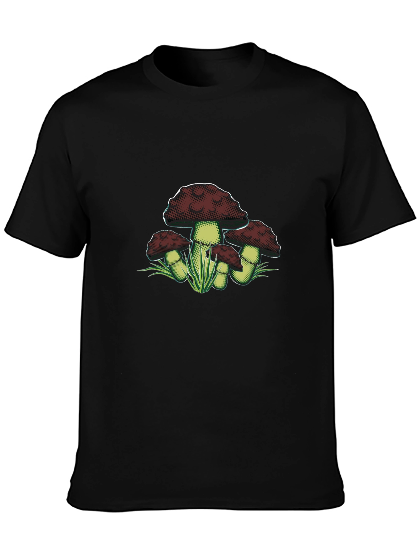 Mushroom Graphic Tee - Dark Academia Style