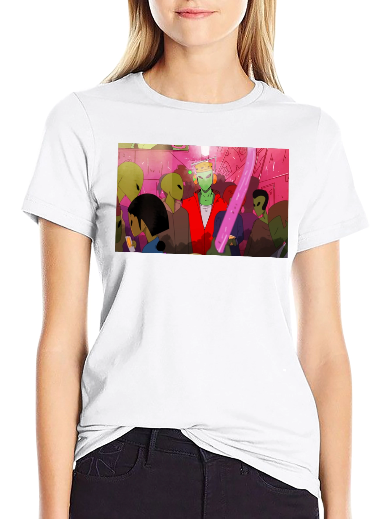 Alien Rave Graphic T-Shirt