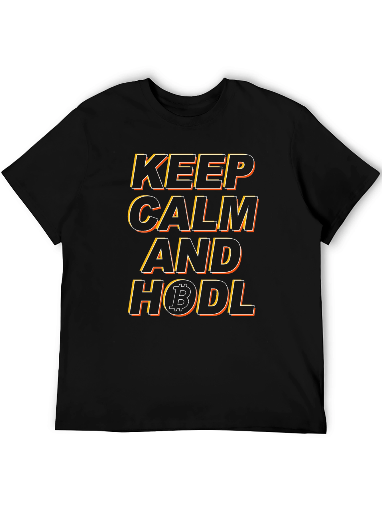 Keep Calm and HODL Bitcoin Graphic Tee