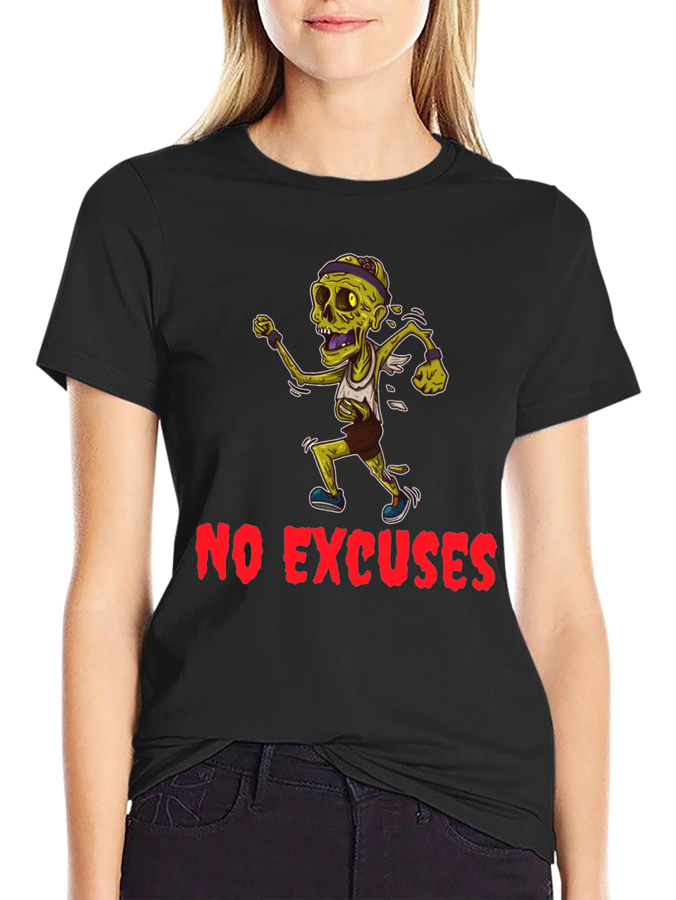 Zombie Runner Graphic T-Shirt - No Excuses!