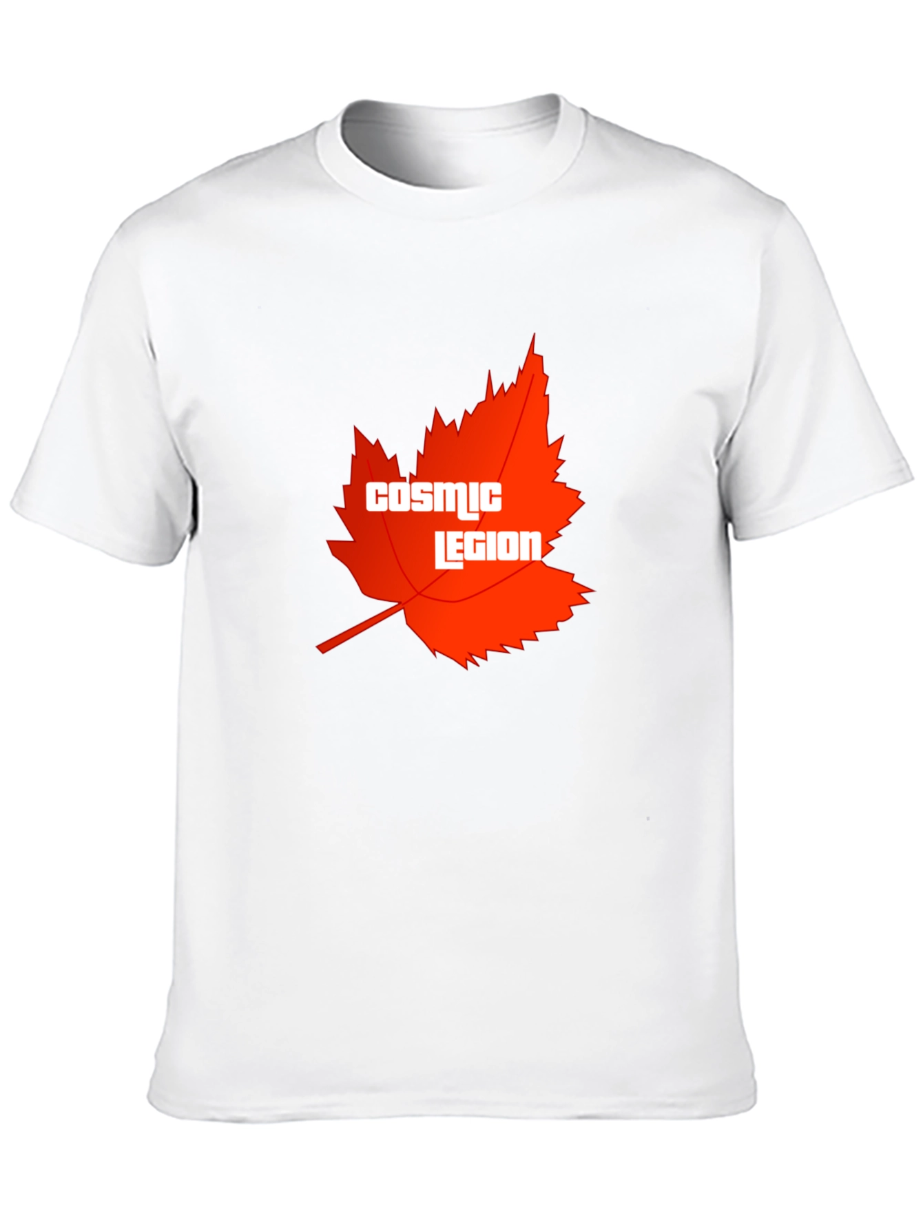 Cosmic Legion Maple Leaf Graphic Tee - Black