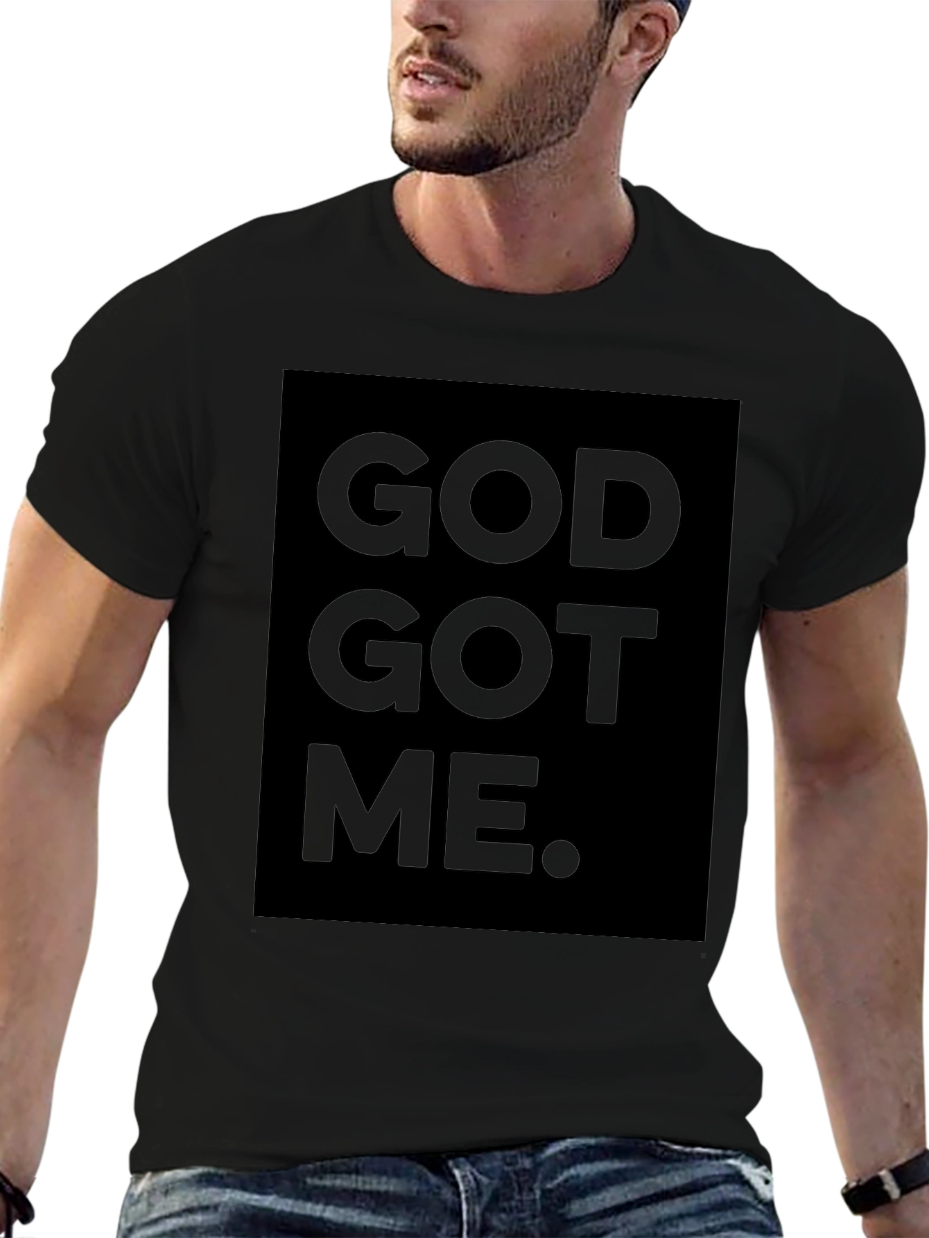 God Got Me Black T-Shirt