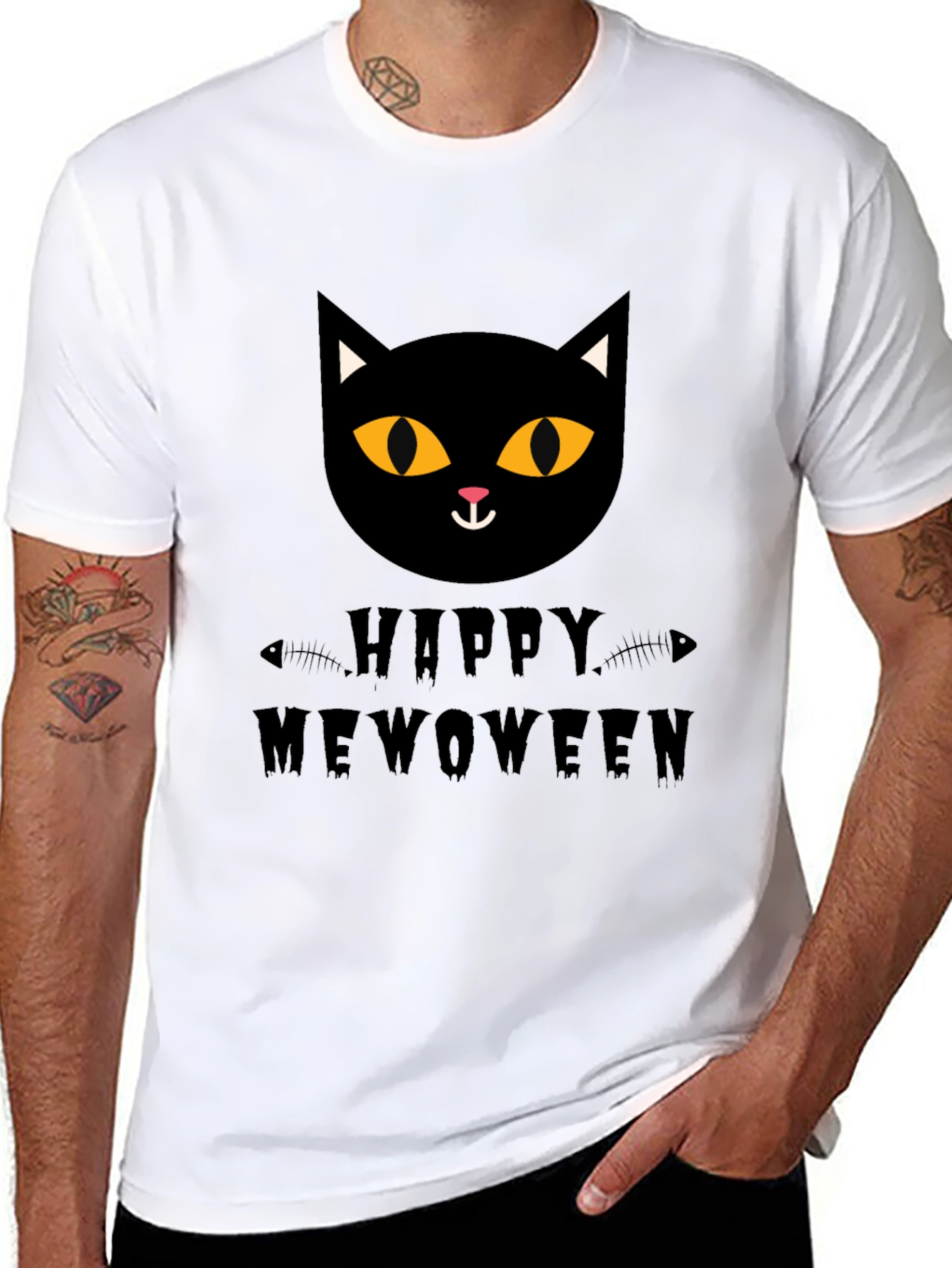 Happy Meowoween Cat T-Shirt