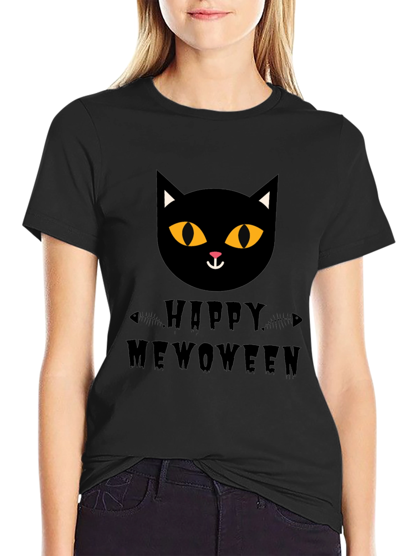 Happy Meowoween Cat T-Shirt