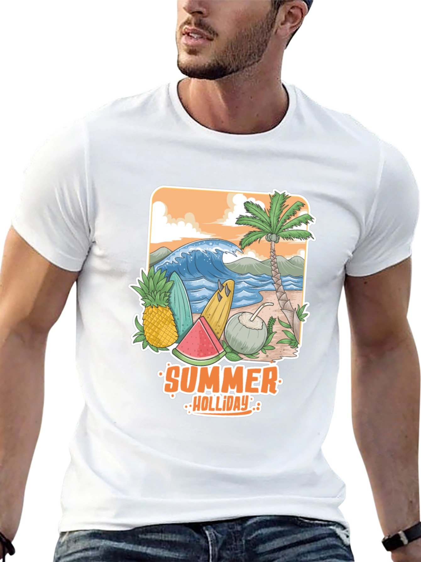 Summer Holiday Graphic Tee - Beach Vibes
