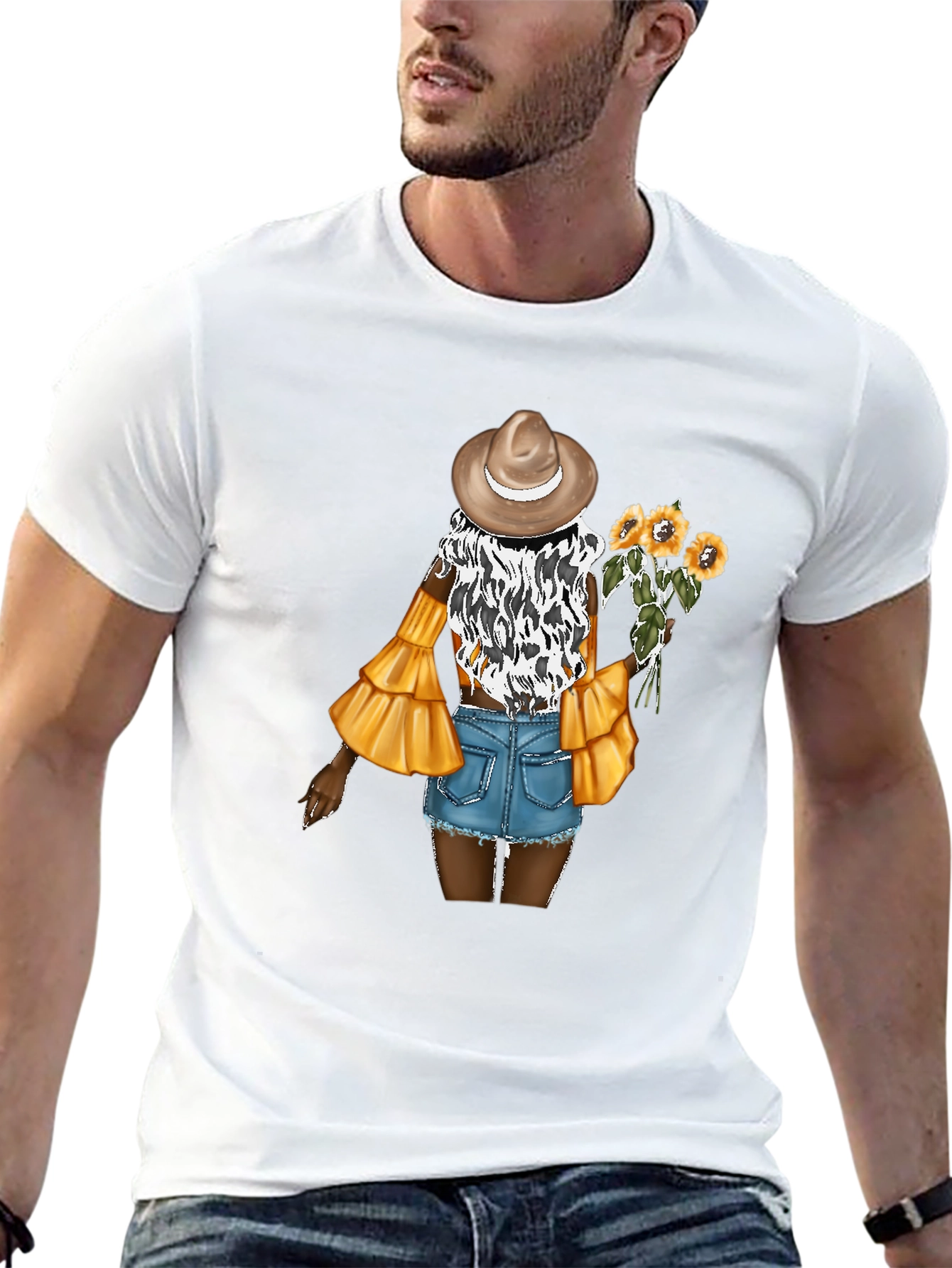 Sunflower Girl Graphic Tee