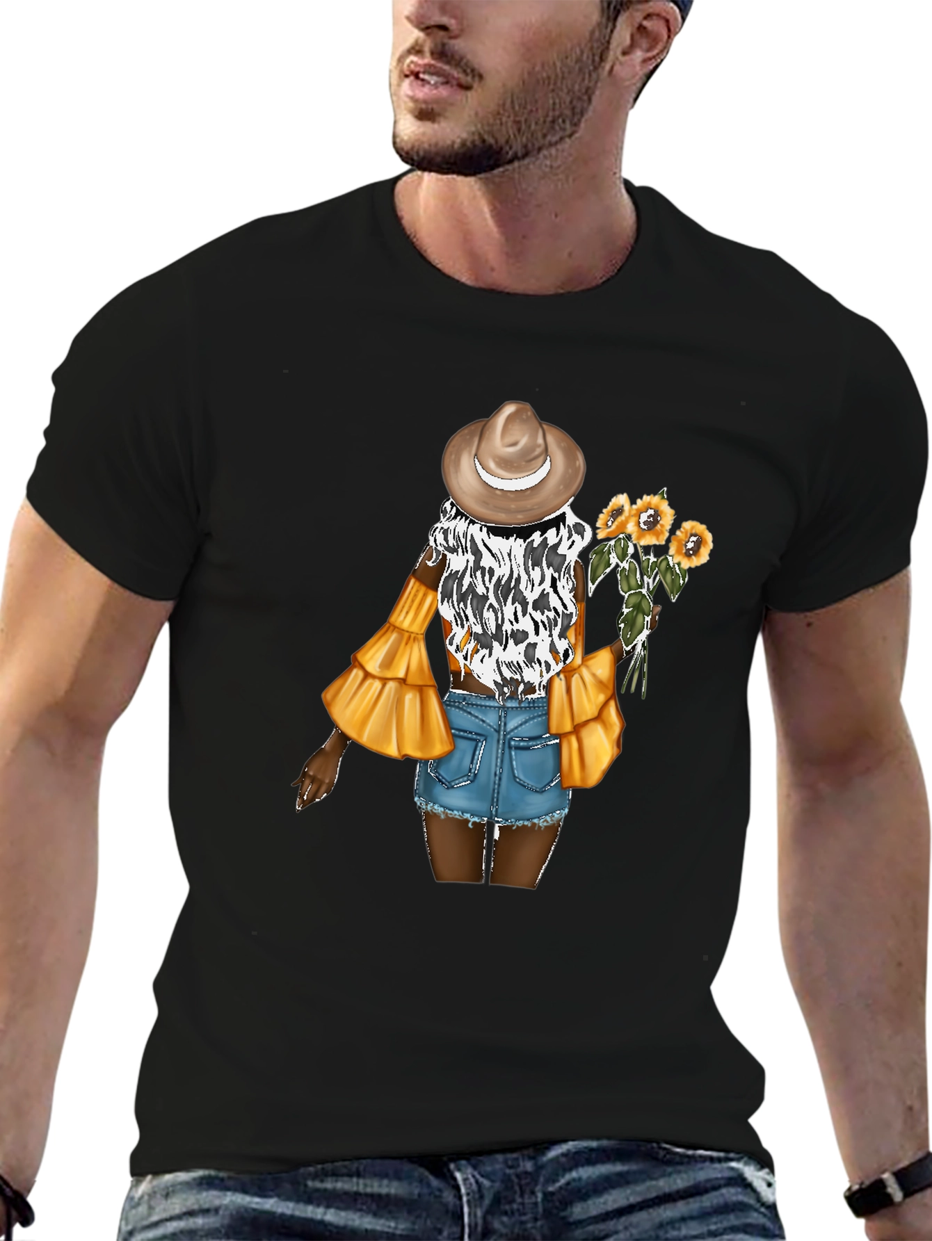 Sunflower Girl Graphic Tee