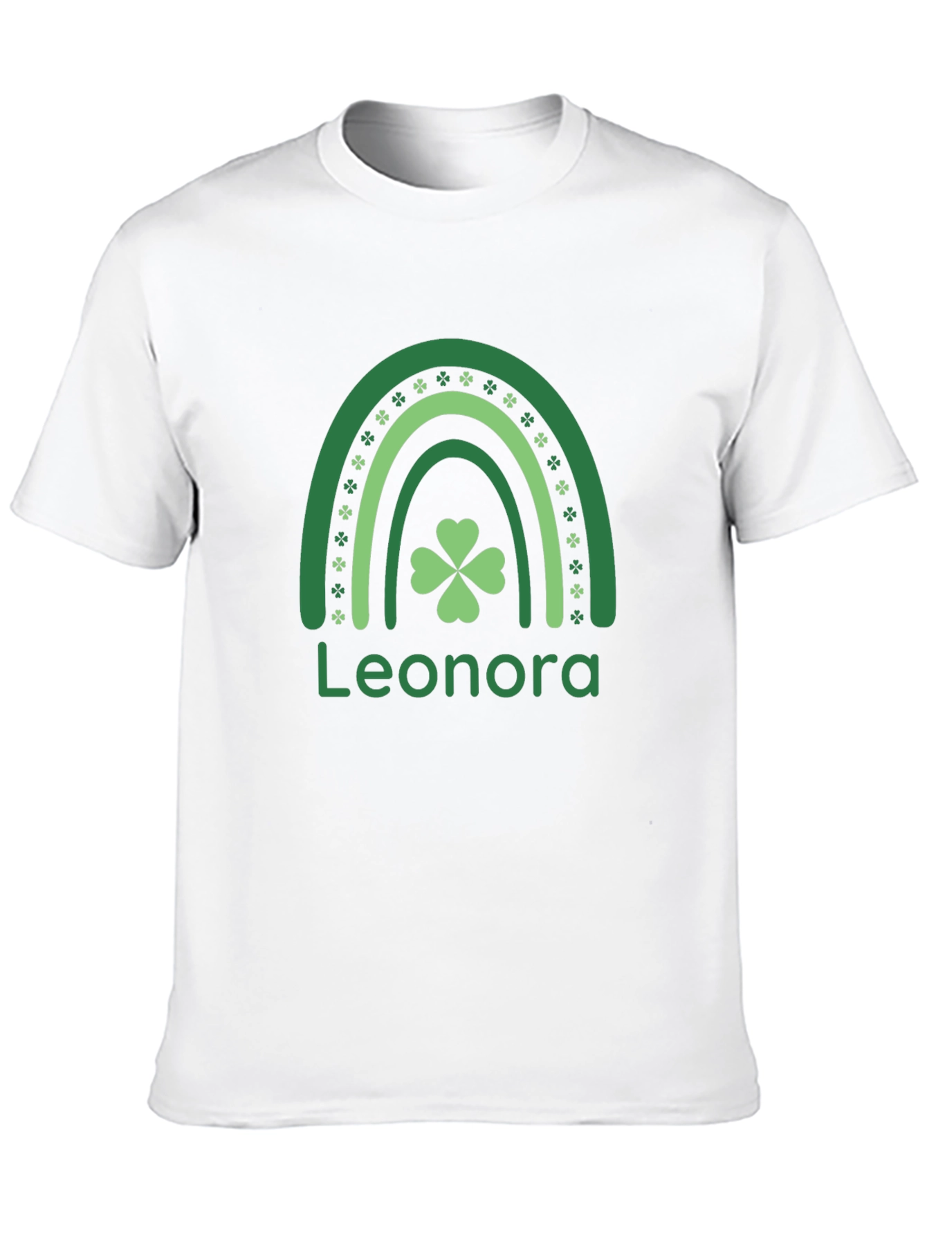 Personalized St. Patricks Day Rainbow Clover T-Shirt