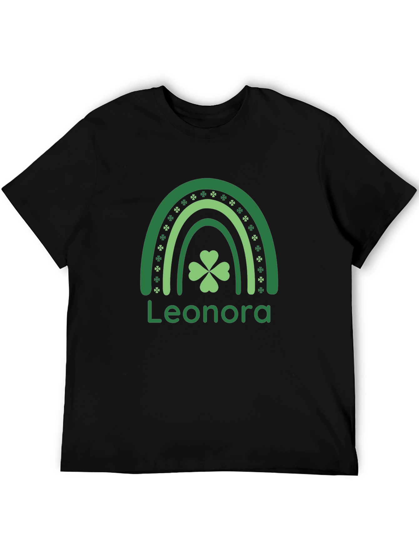 Personalized St. Patricks Day Rainbow Clover T-Shirt
