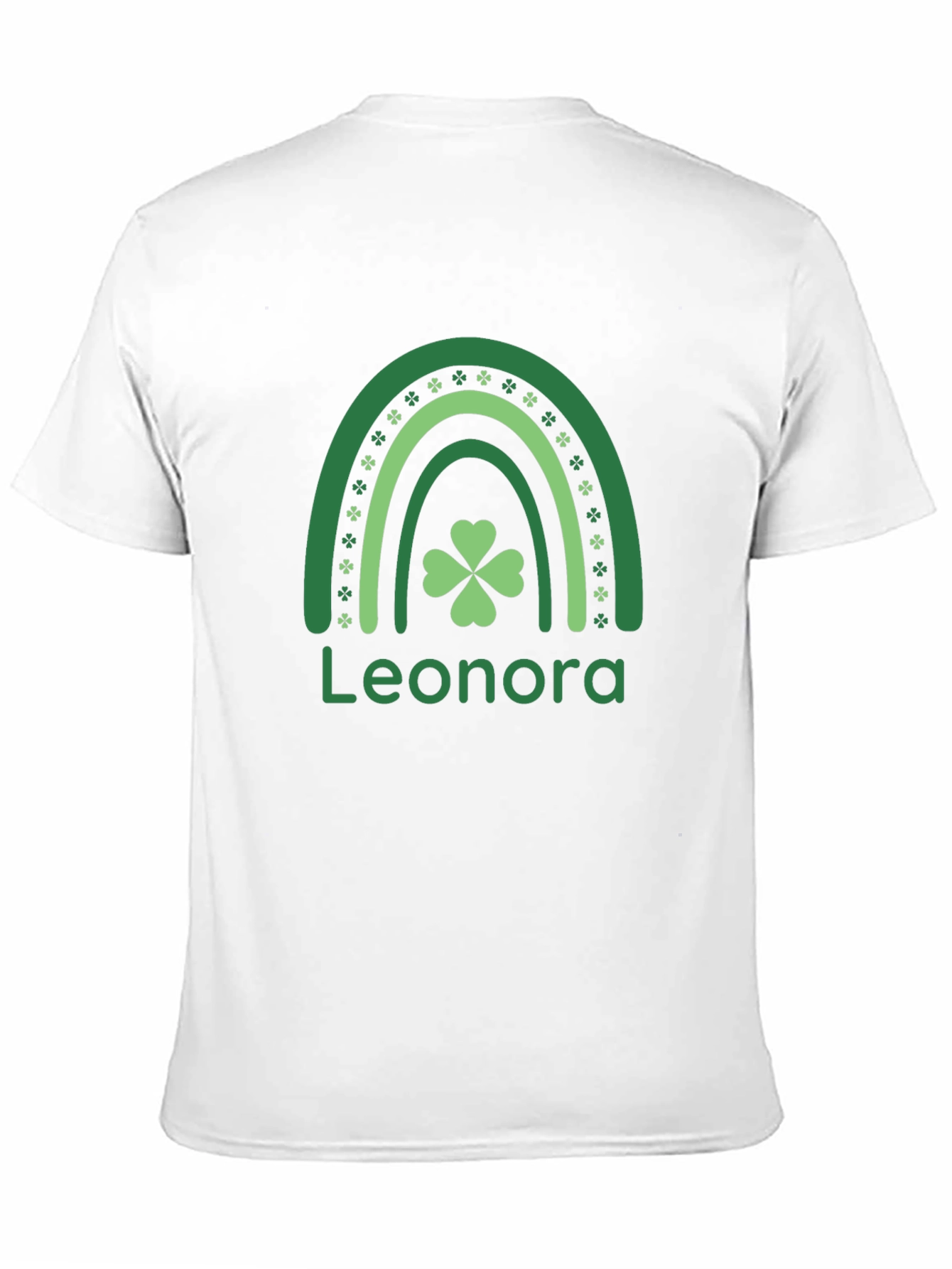 Personalized St. Patricks Day Rainbow Clover T-Shirt