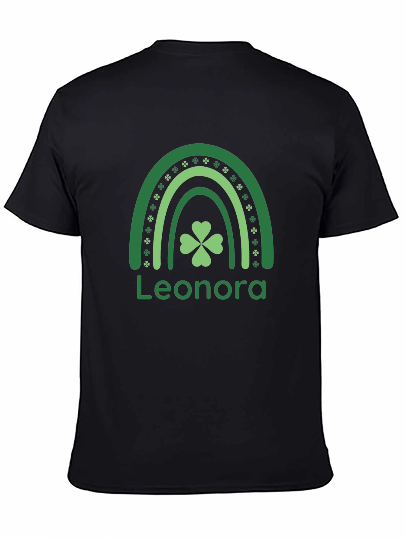Personalized St. Patricks Day Rainbow Clover T-Shirt