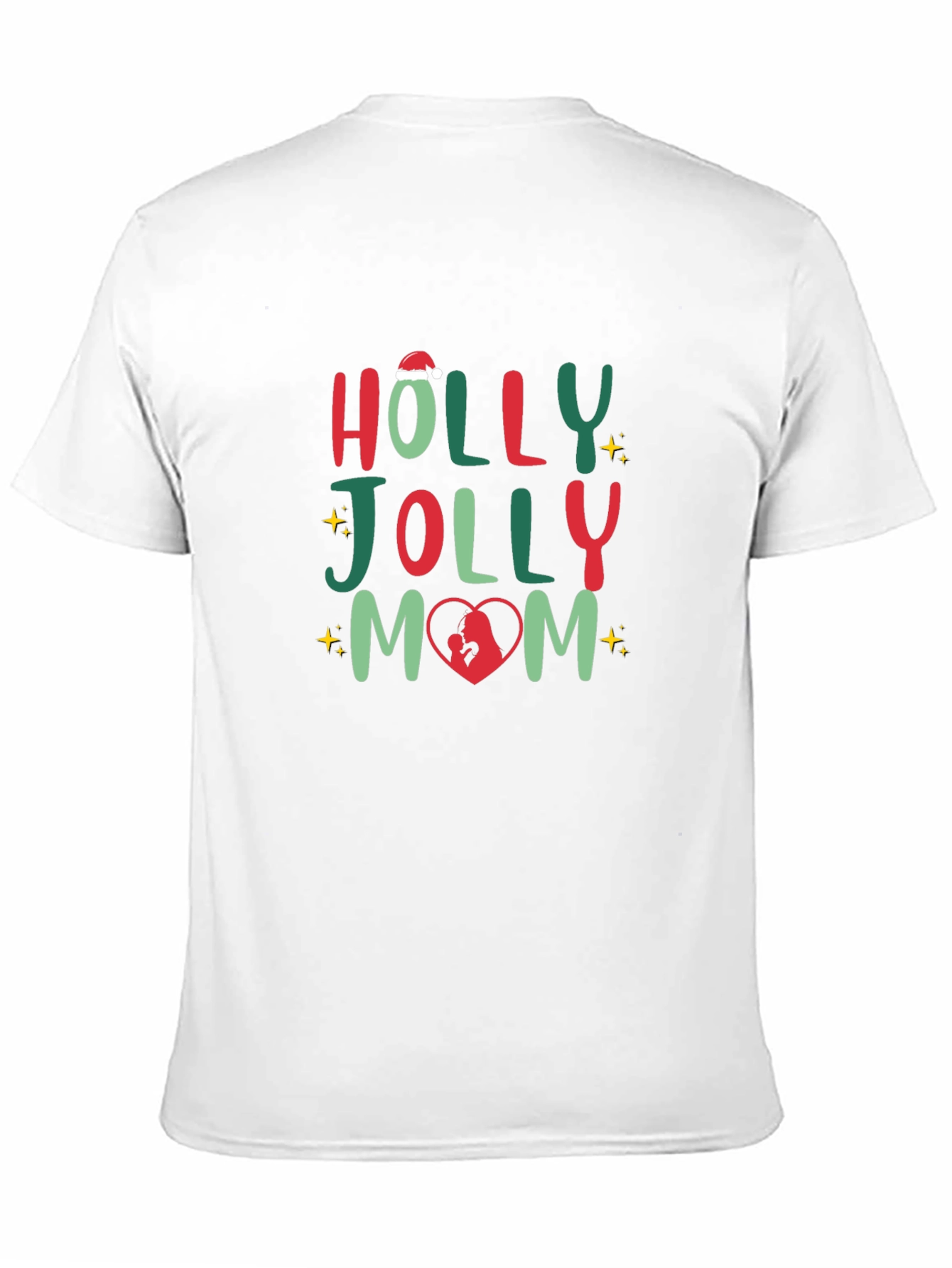 Holly Jolly Mom Christmas T-Shirt