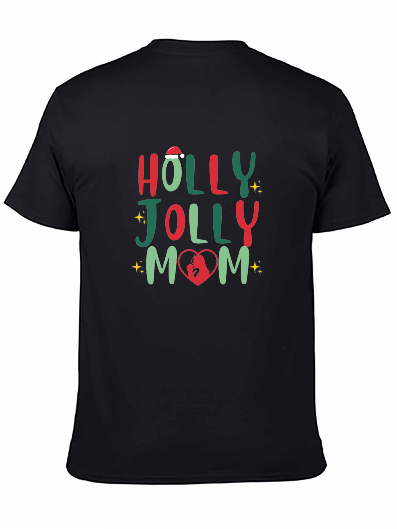 Holly Jolly Mom Christmas T-Shirt