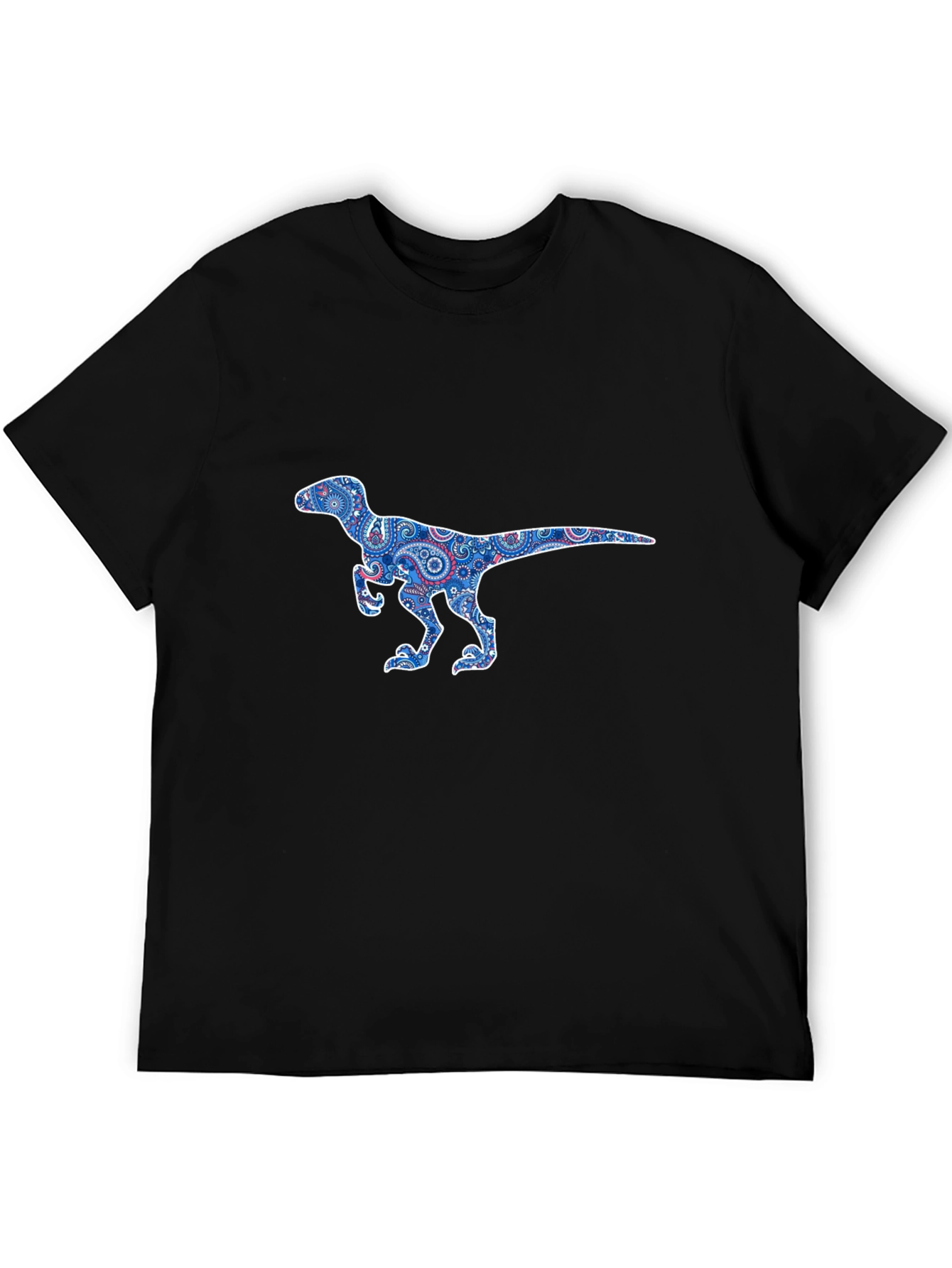 Dino Paisley T-Shirt - Black
