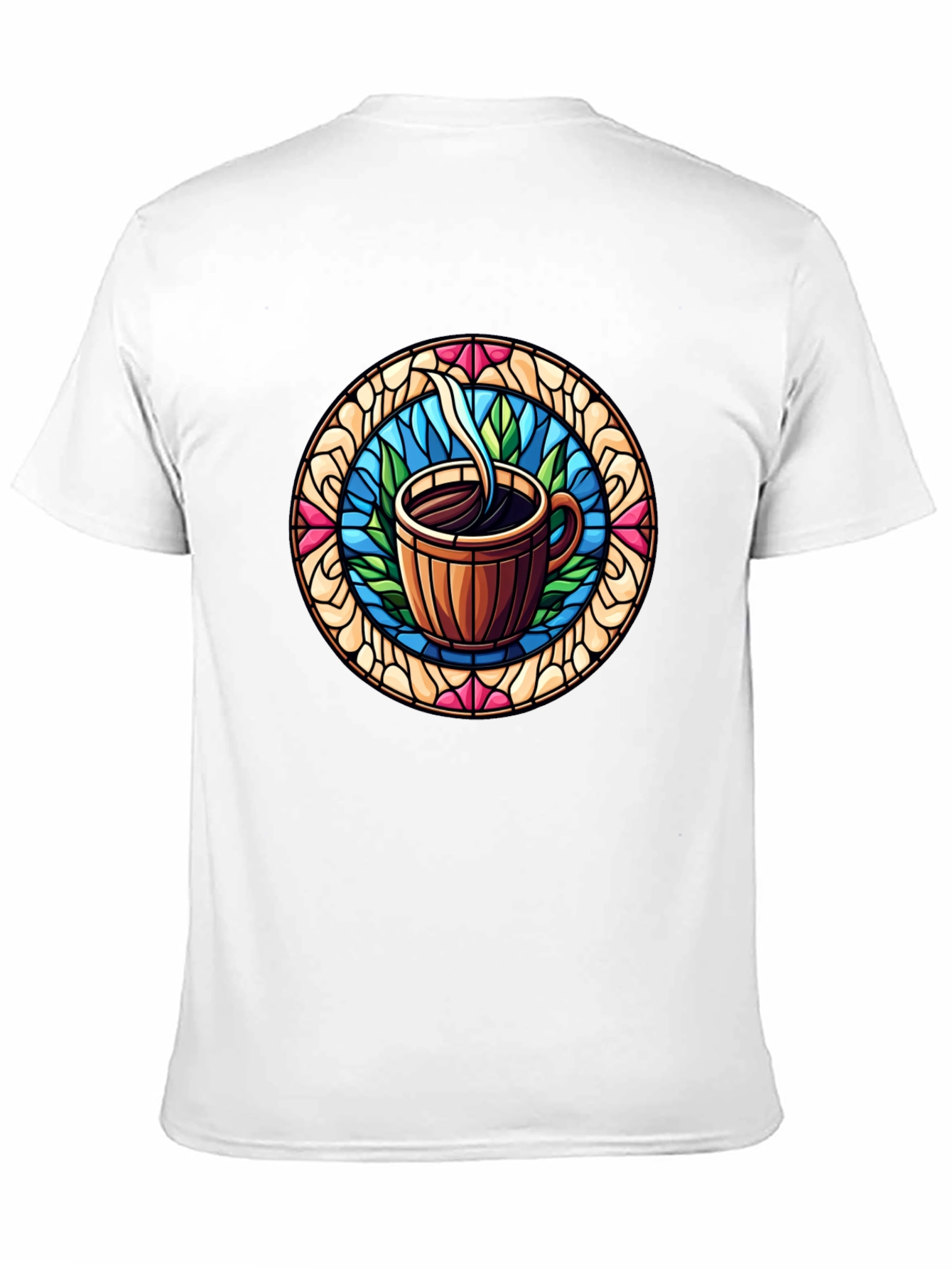 Coffee Stained Glass Style Tee