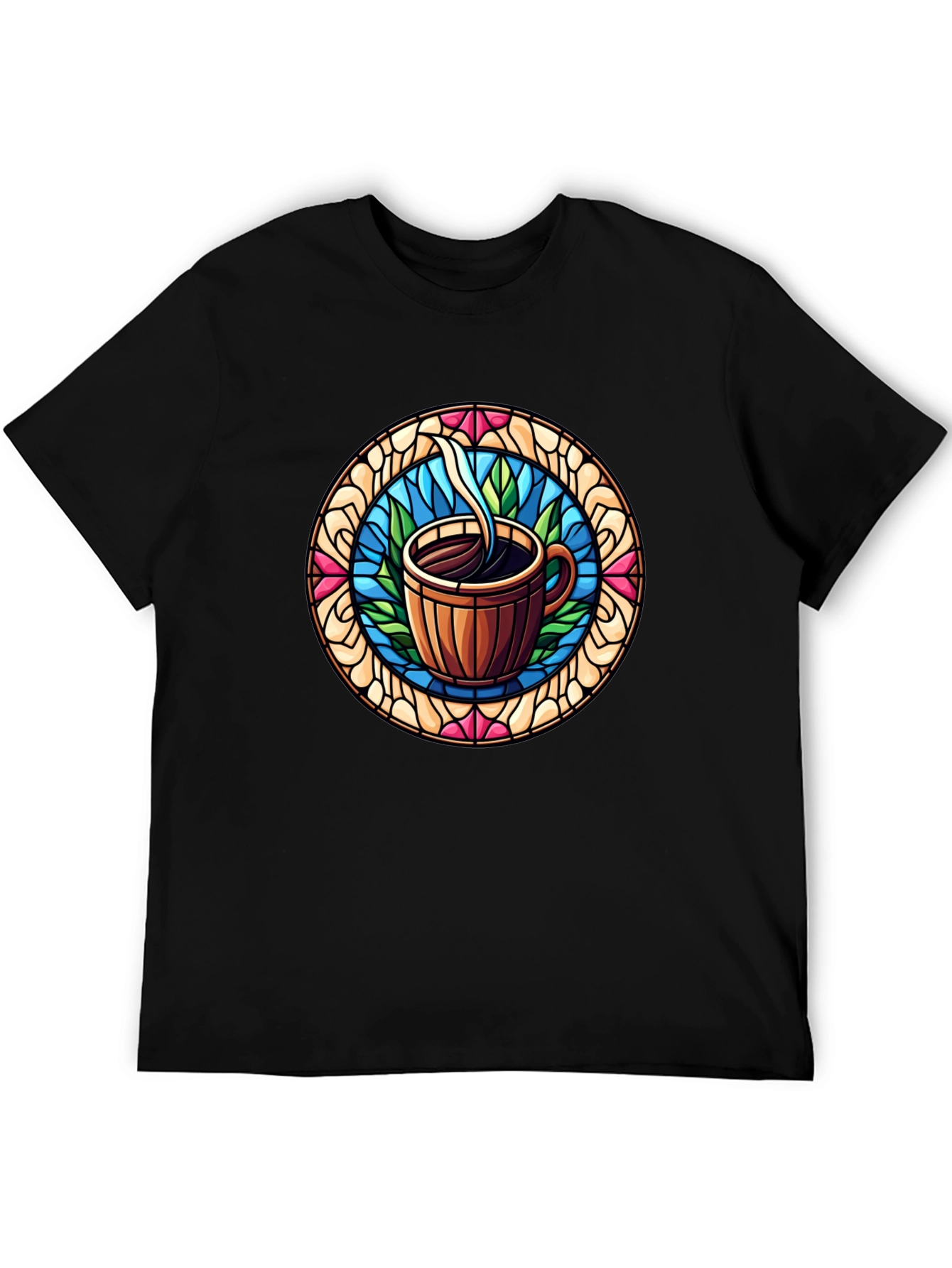 Coffee Stained Glass Style Tee