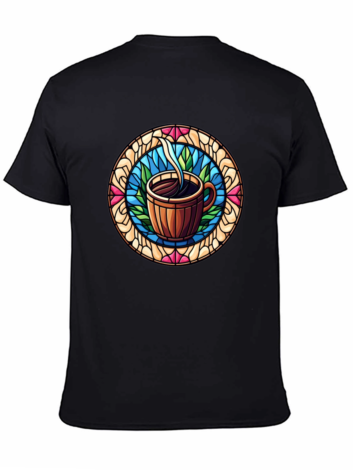 Coffee Stained Glass Style Tee