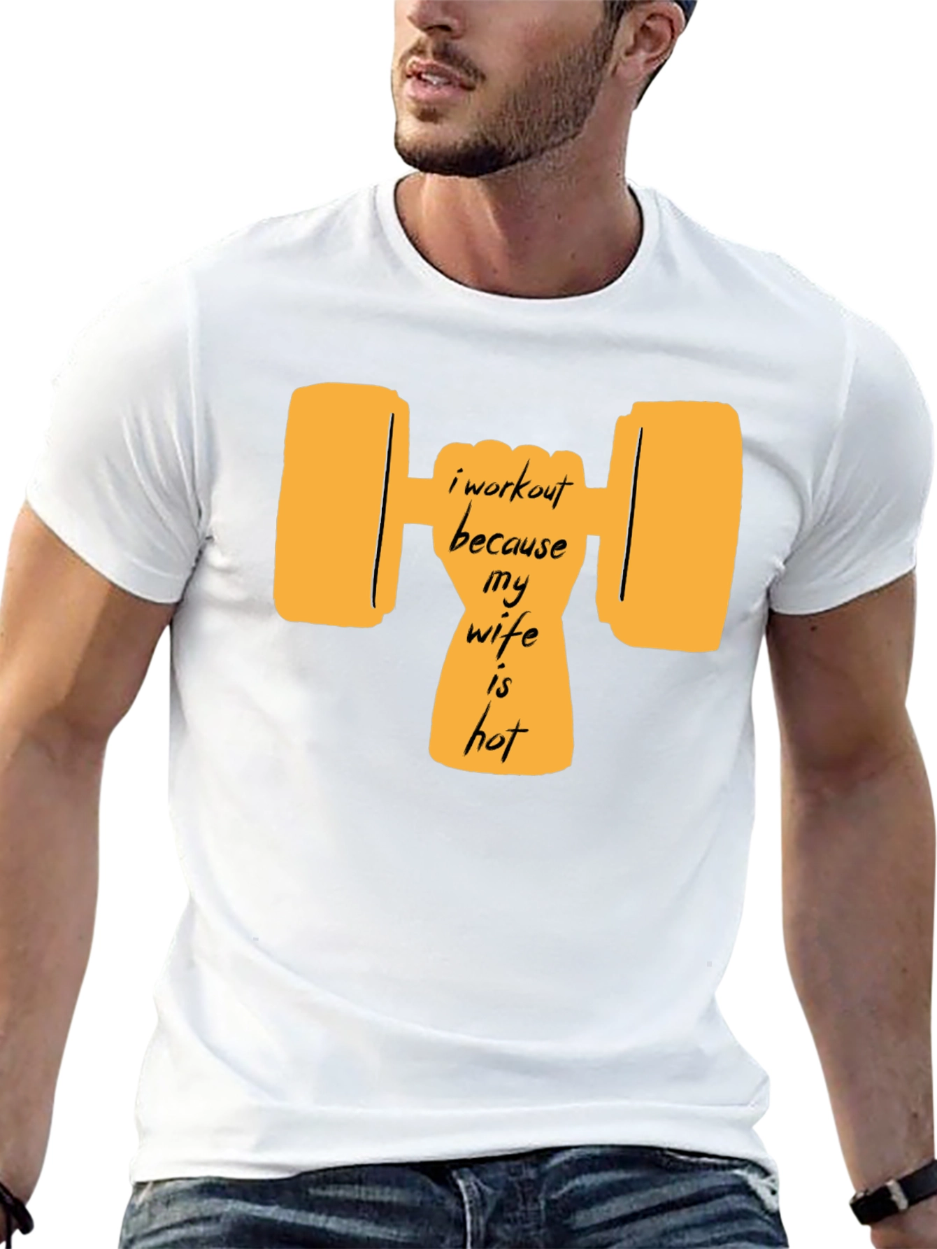 Workout Wife Humor Graphic Tee