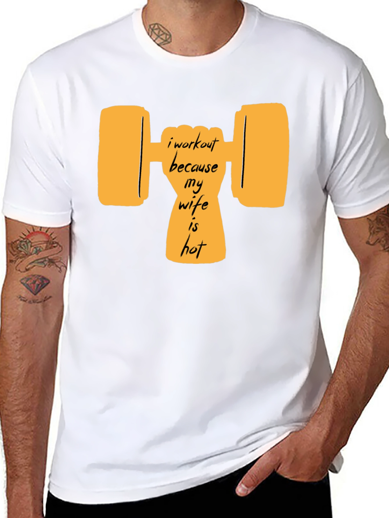 Workout Wife Humor Graphic Tee