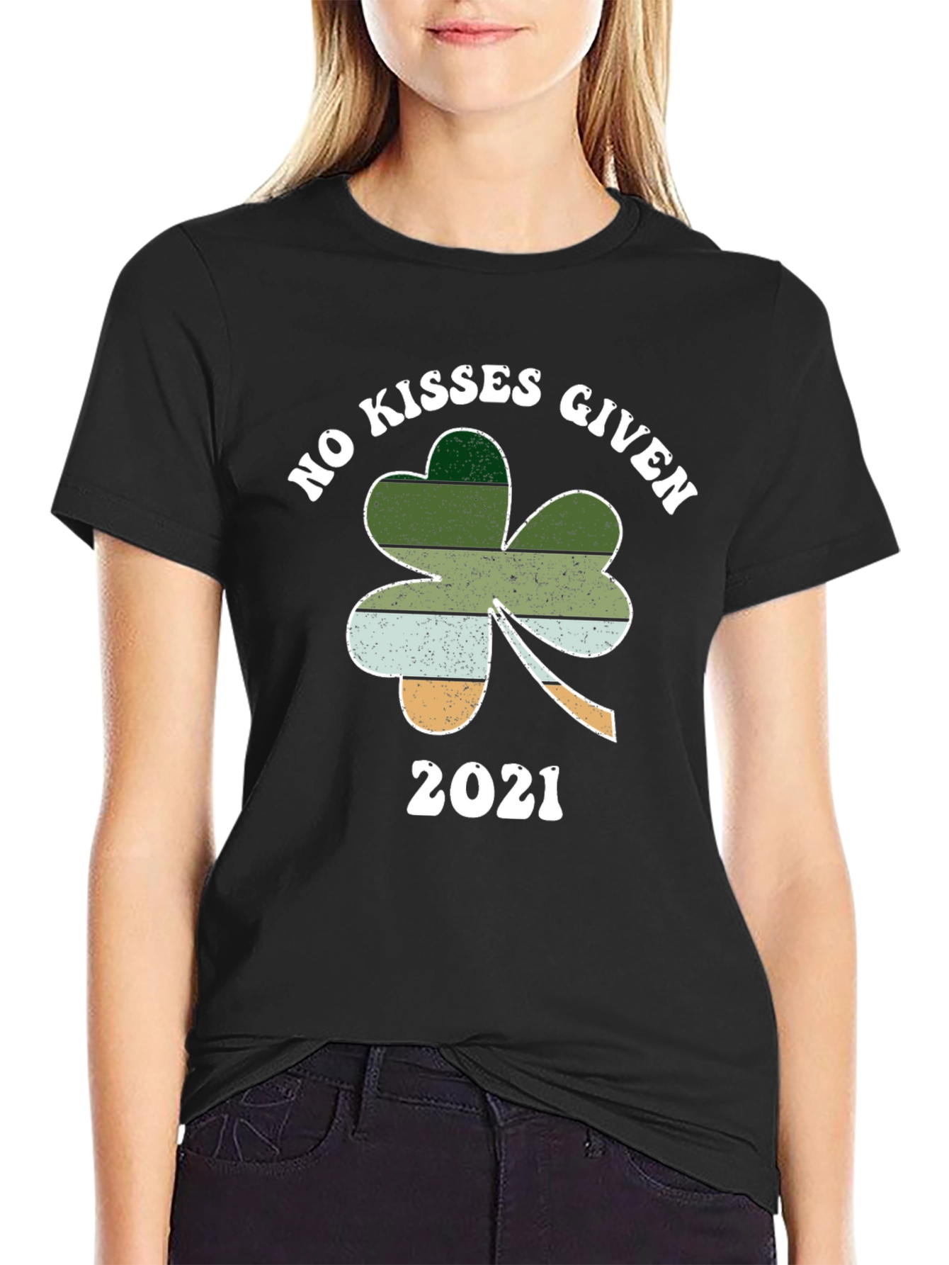 No Kisses Given 2021 St. Patricks Day T-Shirt