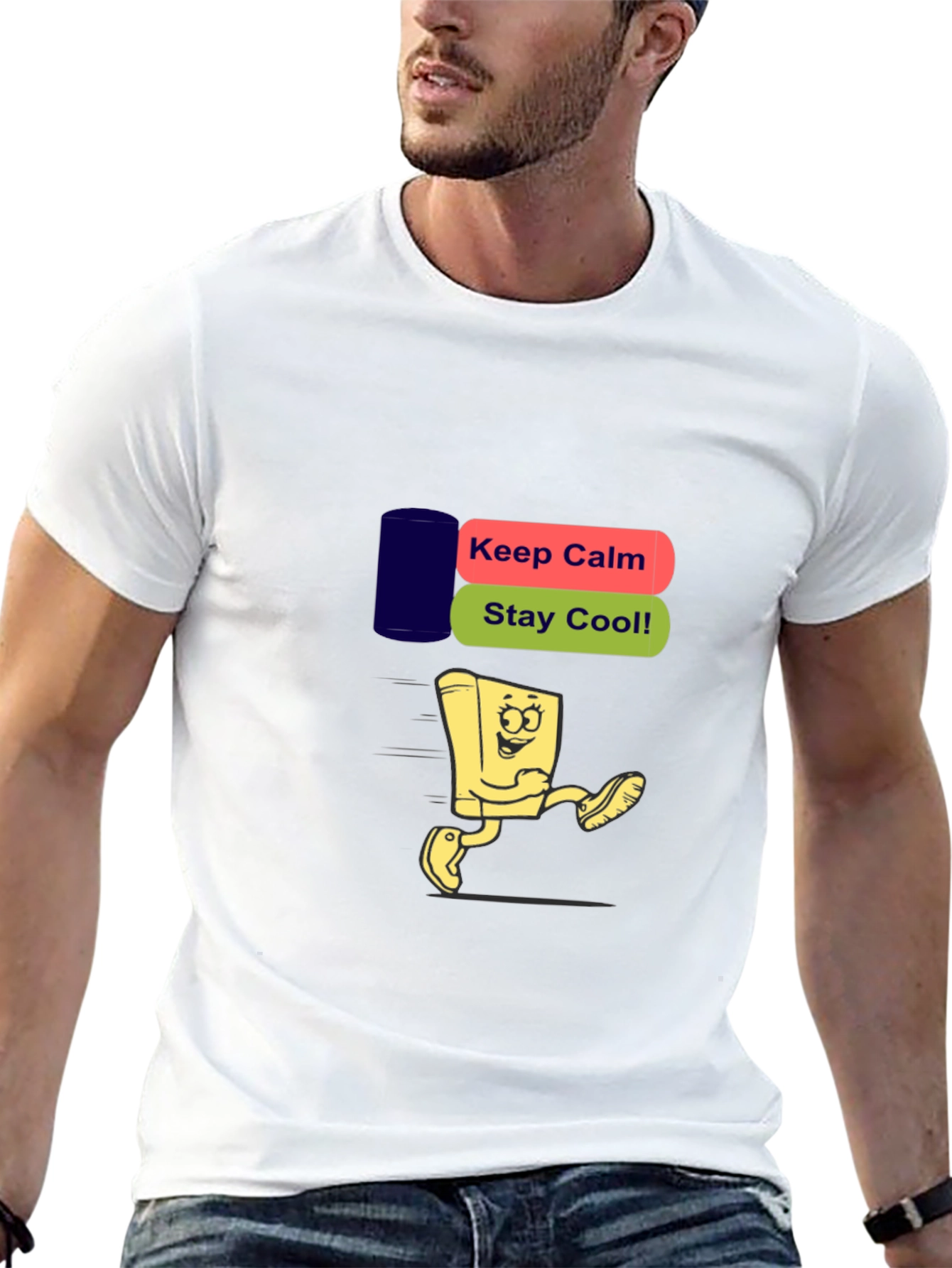 Keep Calm Stay Cool Black T-Shirt