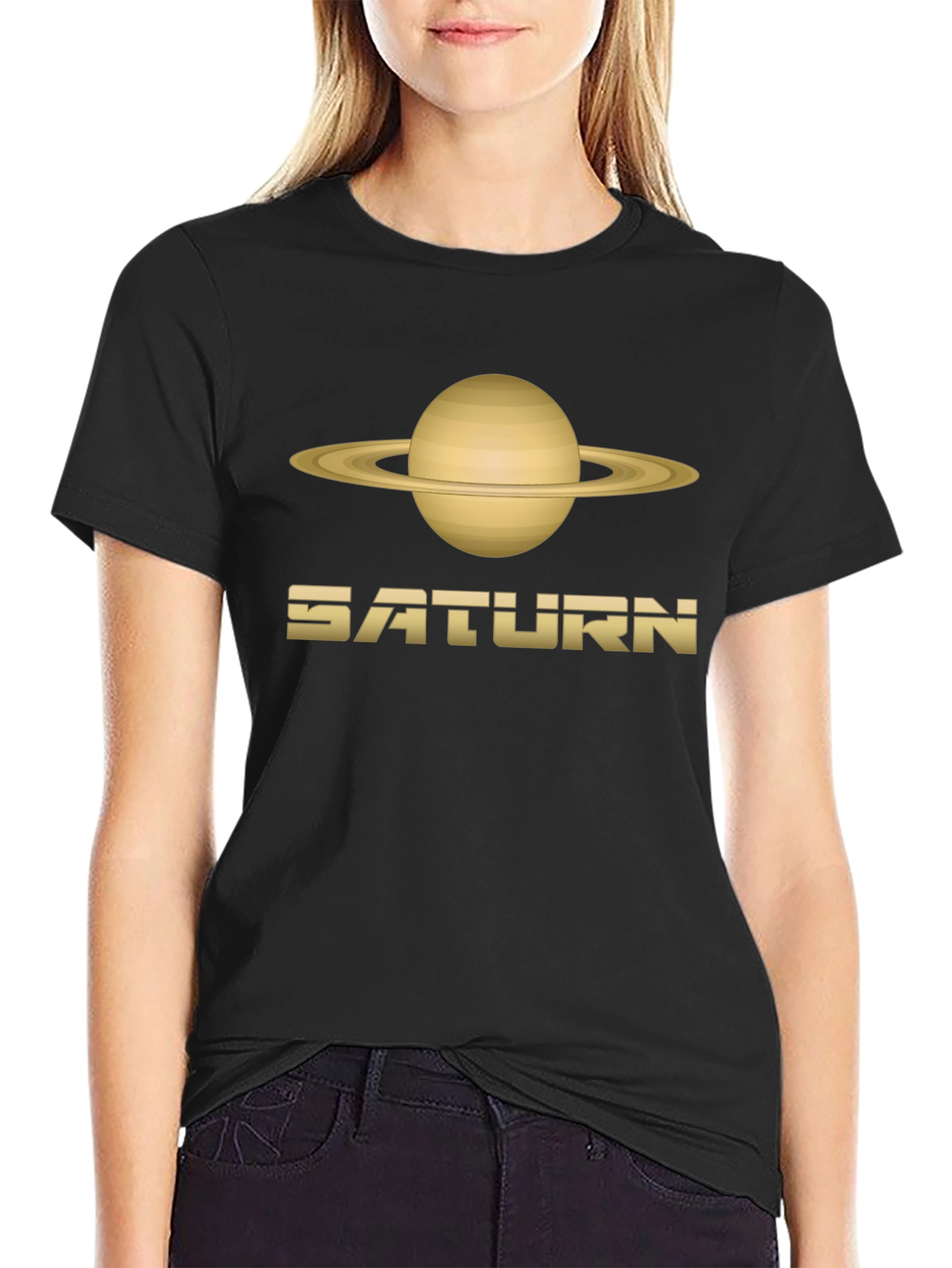 Saturn Graphic T-Shirt - Classic Planet Design