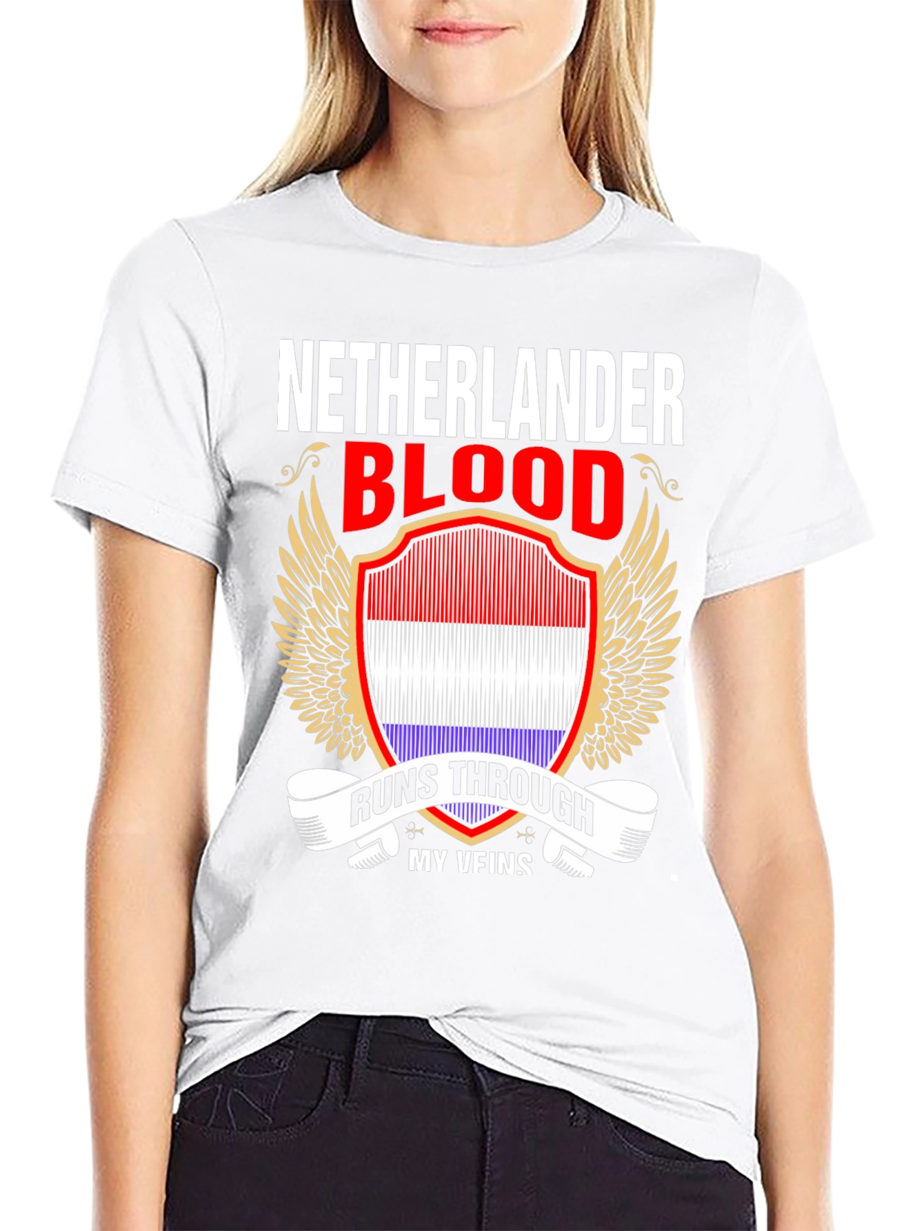 Netherlander Blood Runs Through My Veins T-Shirt