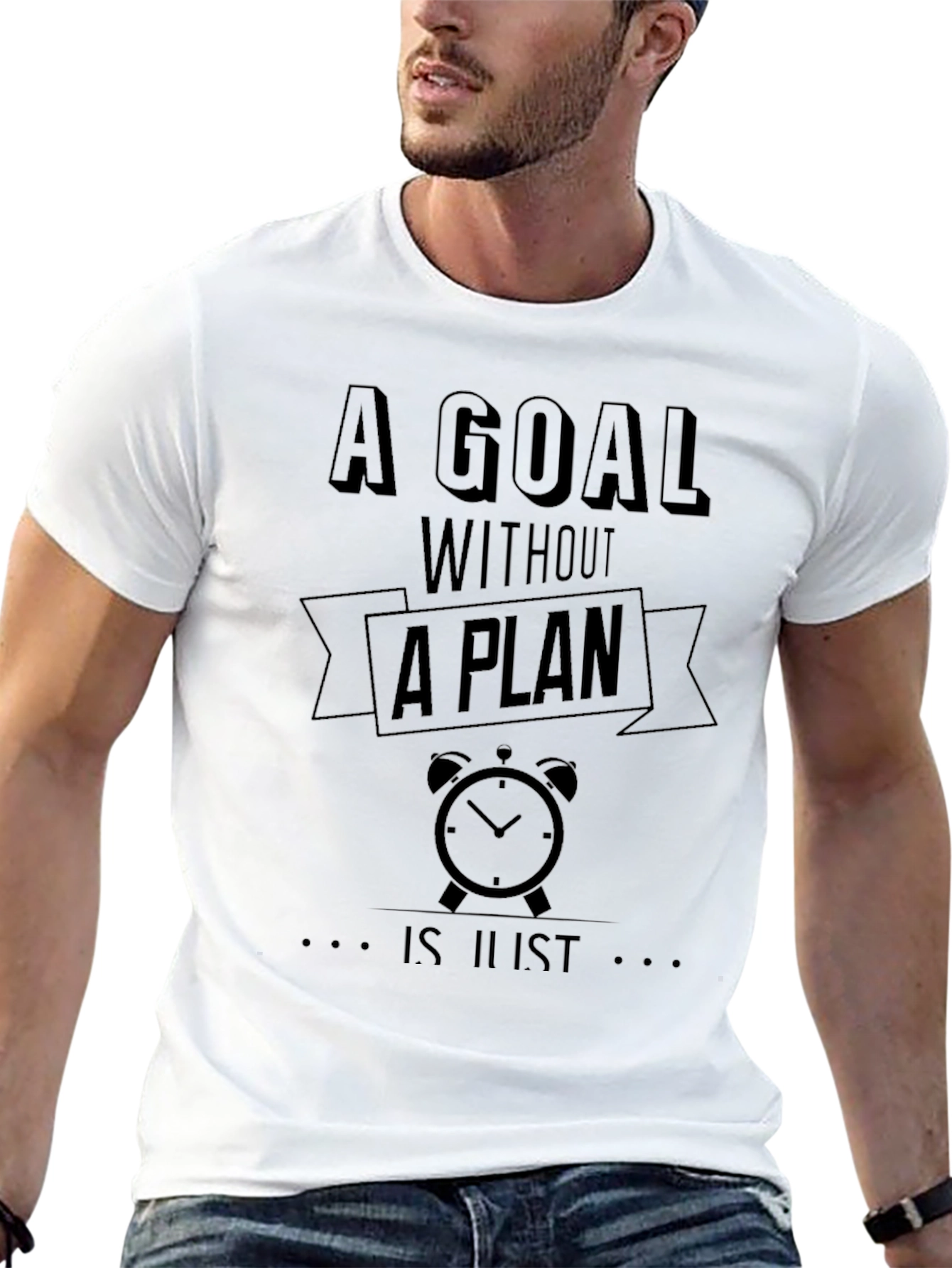 Goal Plan Black Graphic T-Shirt